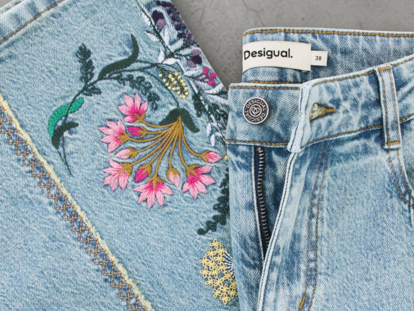Floral Embroidered Flare Jeans - Above the Crowd Boutique