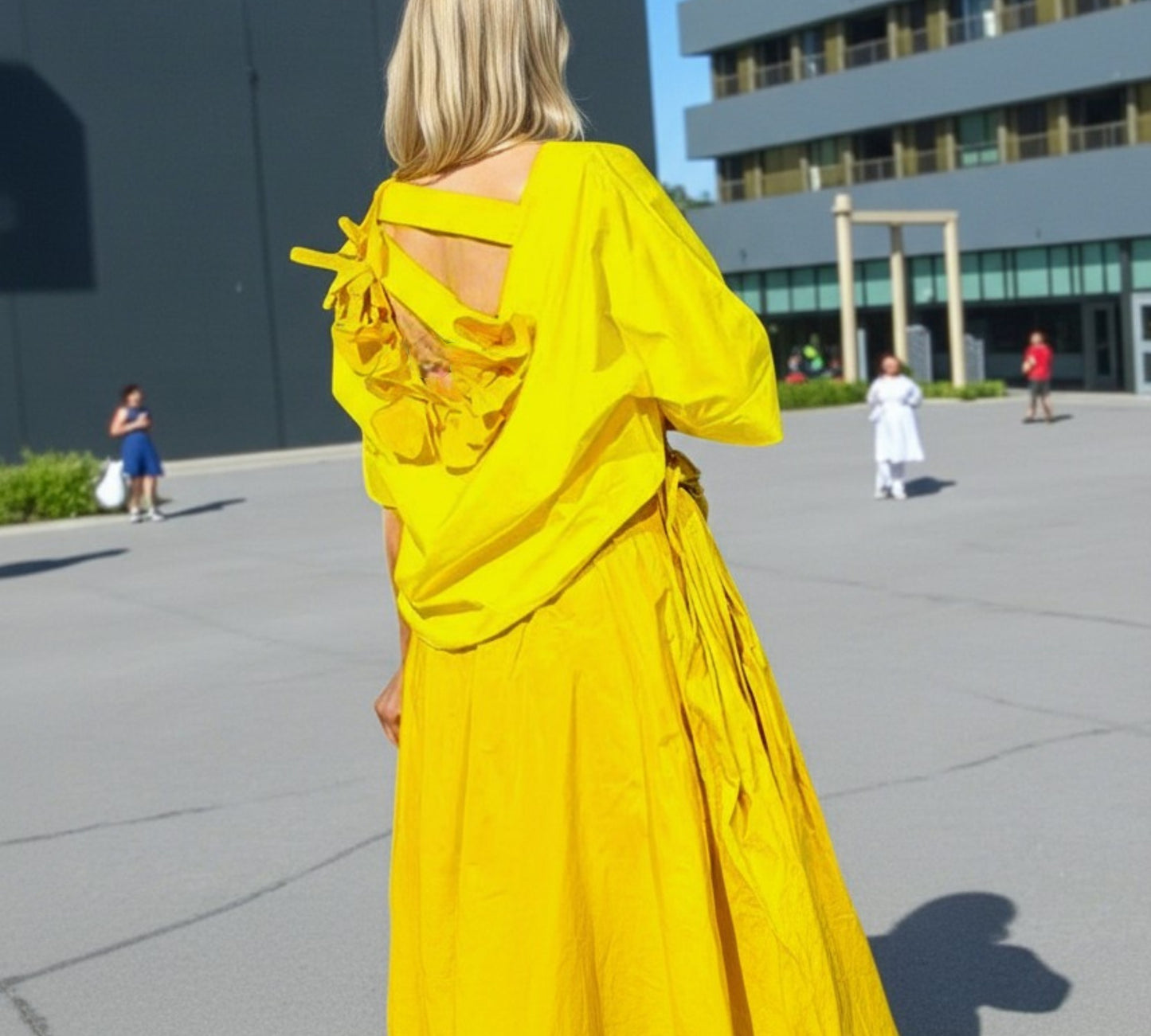 Oversized Open-Back Statement Top - Above the Crowd Boutique