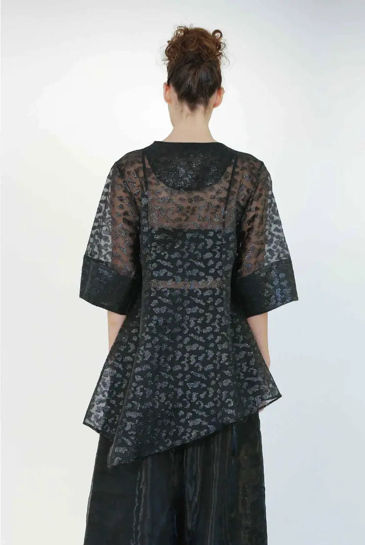 Bize Leopard Tulle Jacket 24SS-BZE1169 Bize