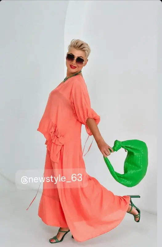 Bize Pleated Pocket Gloss Blouse BZE145 Bize