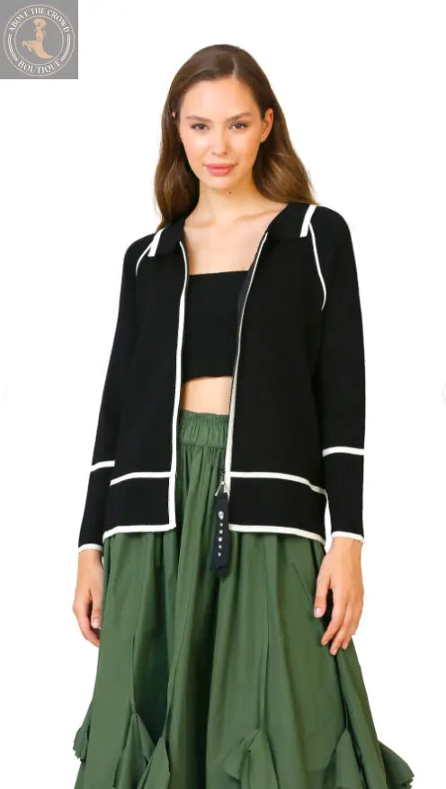 Bize Striped Knitwear Jacket 24FW-BZ038 Bize