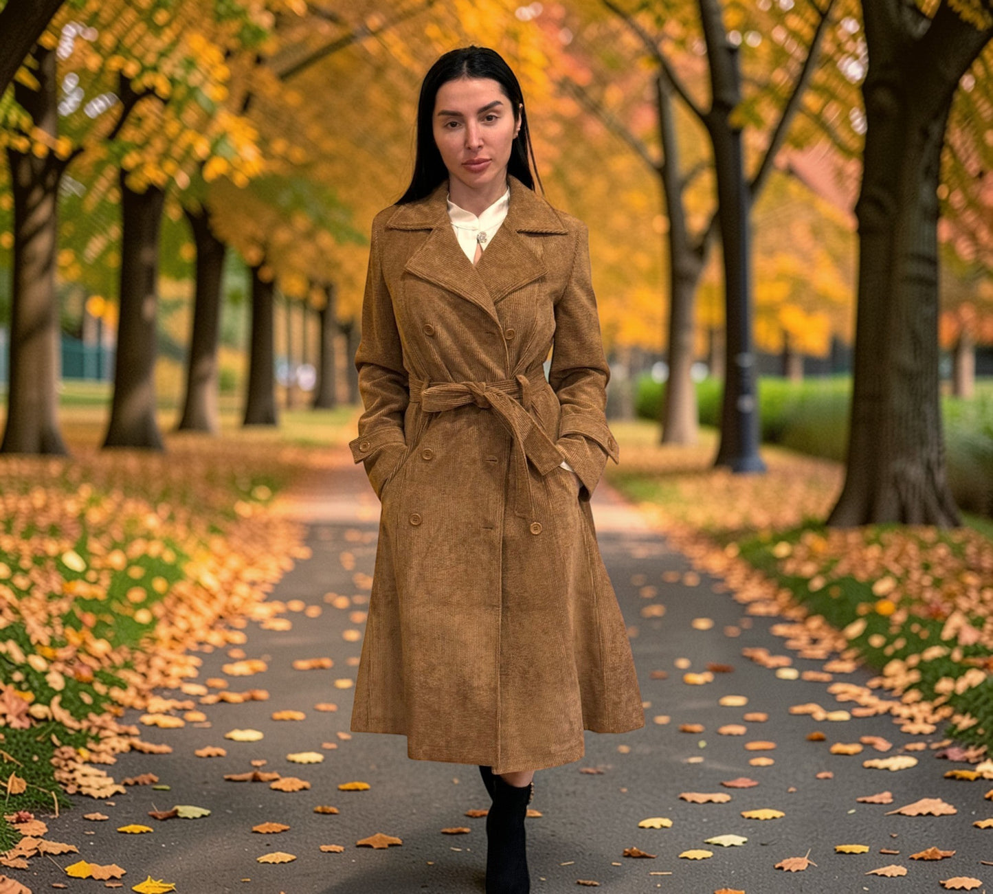 Carmen Milano Corduroy Coat Carmen Milano