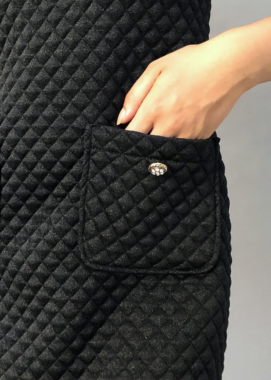 Carmen Milano Women Black Caviar Dress Carmen Milano