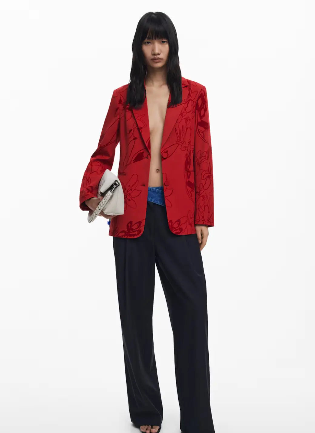 Desigual Elegant Floral Print Blazer - Unique European Style Desigual