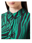 Desigual Wheeler Shirt - Abstract Print, Green & Black - European Fashion Desigual