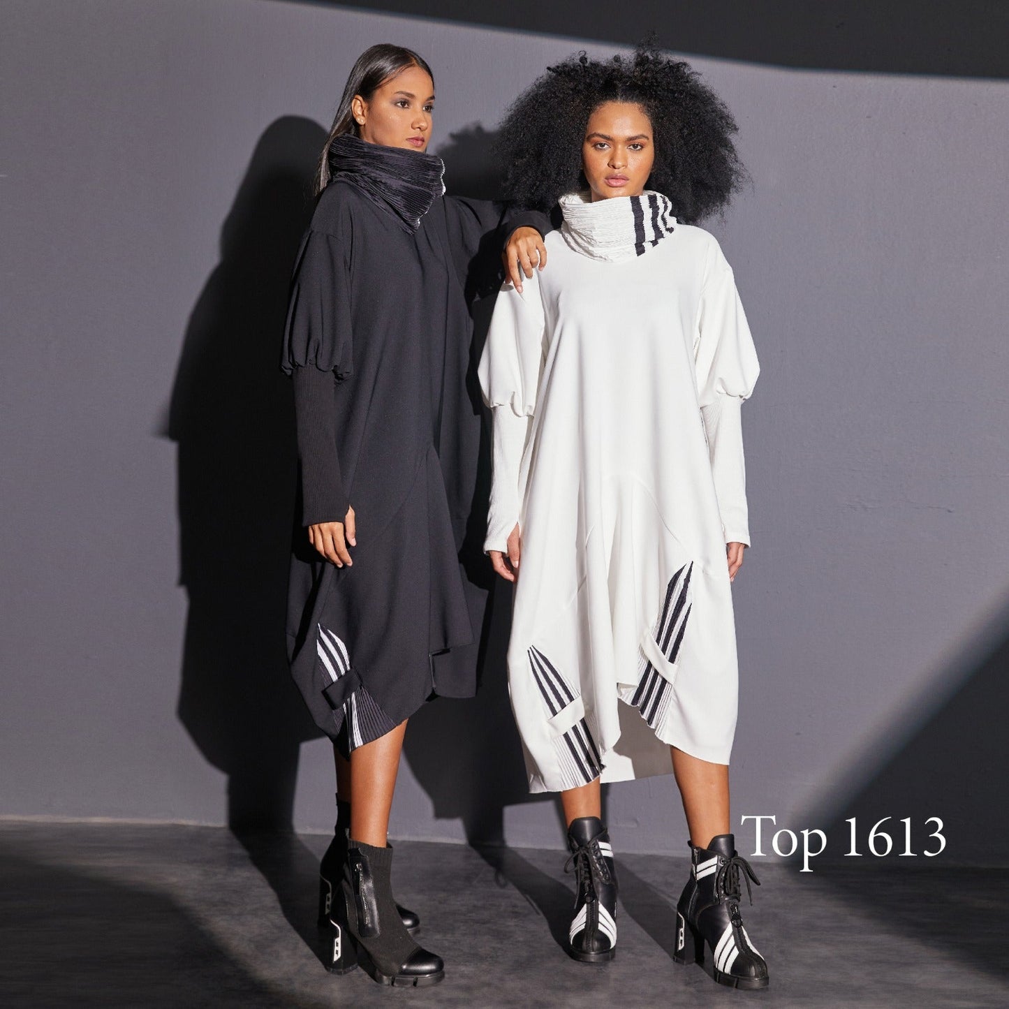 H-4 Long Knitted Long Sleeves Dress 1613 H-4