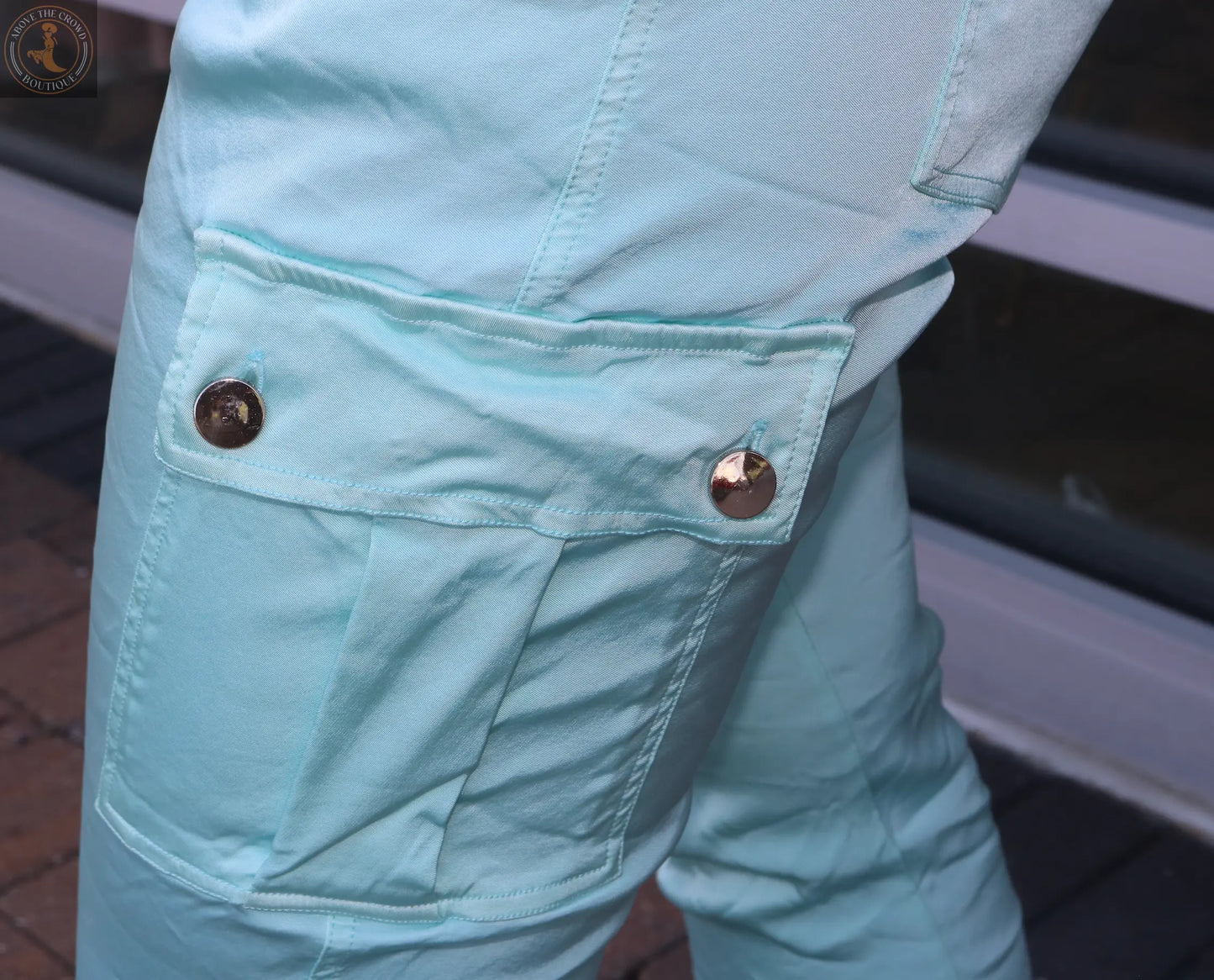 Karma Women's Viscose Cargo Jogger Pants Karma