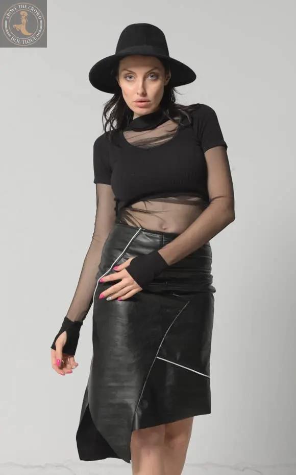Metamorphoza Leather Mini Skirt Metamorphoza