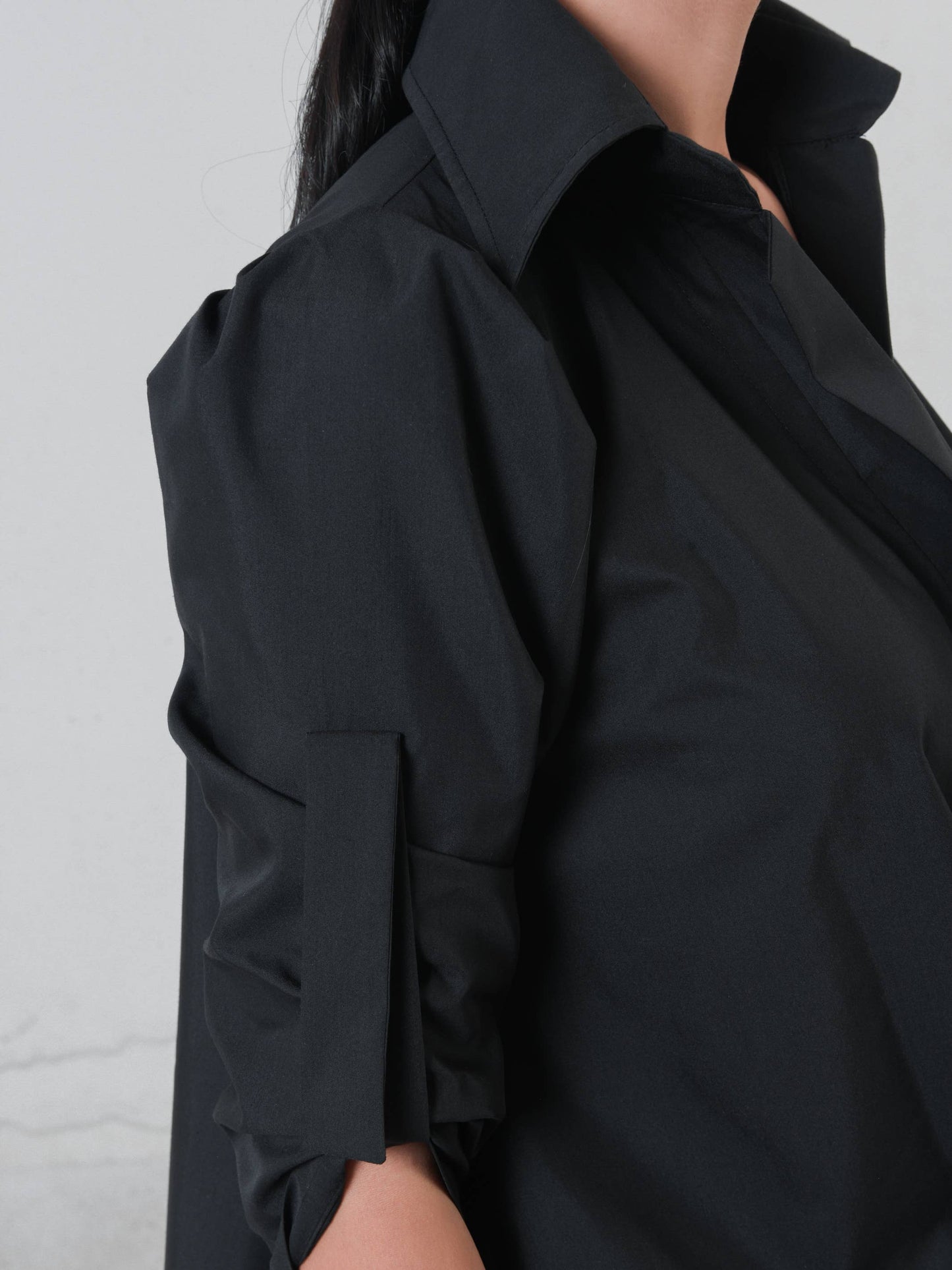 Metamorphoza Oversize Shirt with Belt Metamorphoza