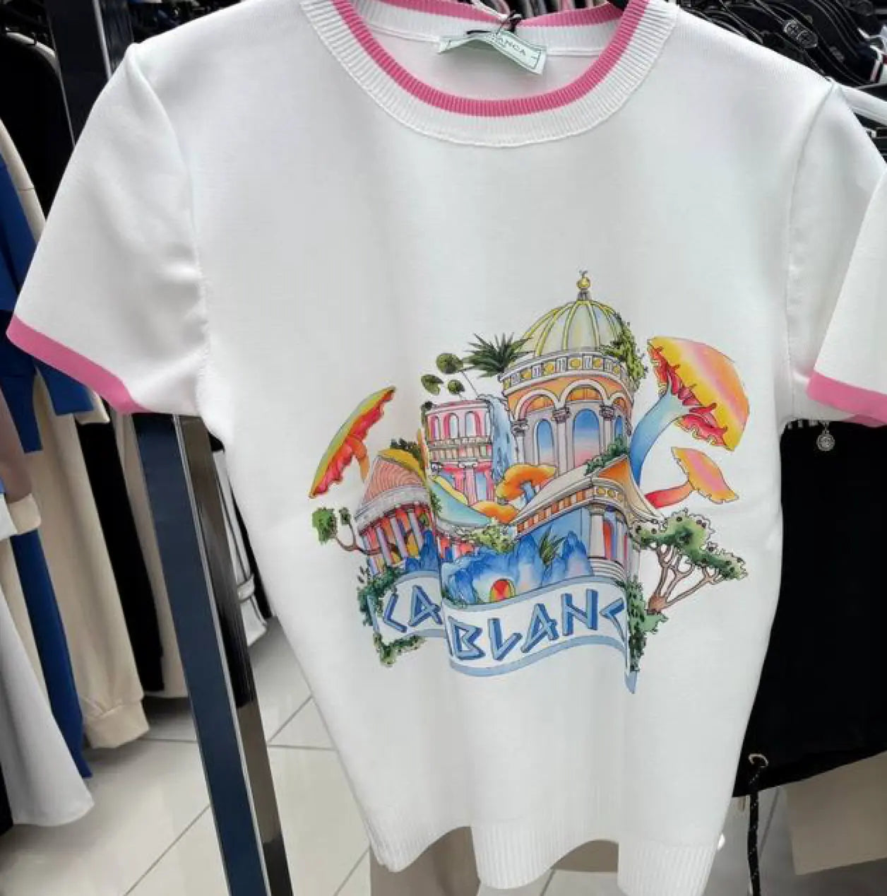 Nobello European Knit Graphic T-Shirt - Unique Women's Designer Tee Nobello