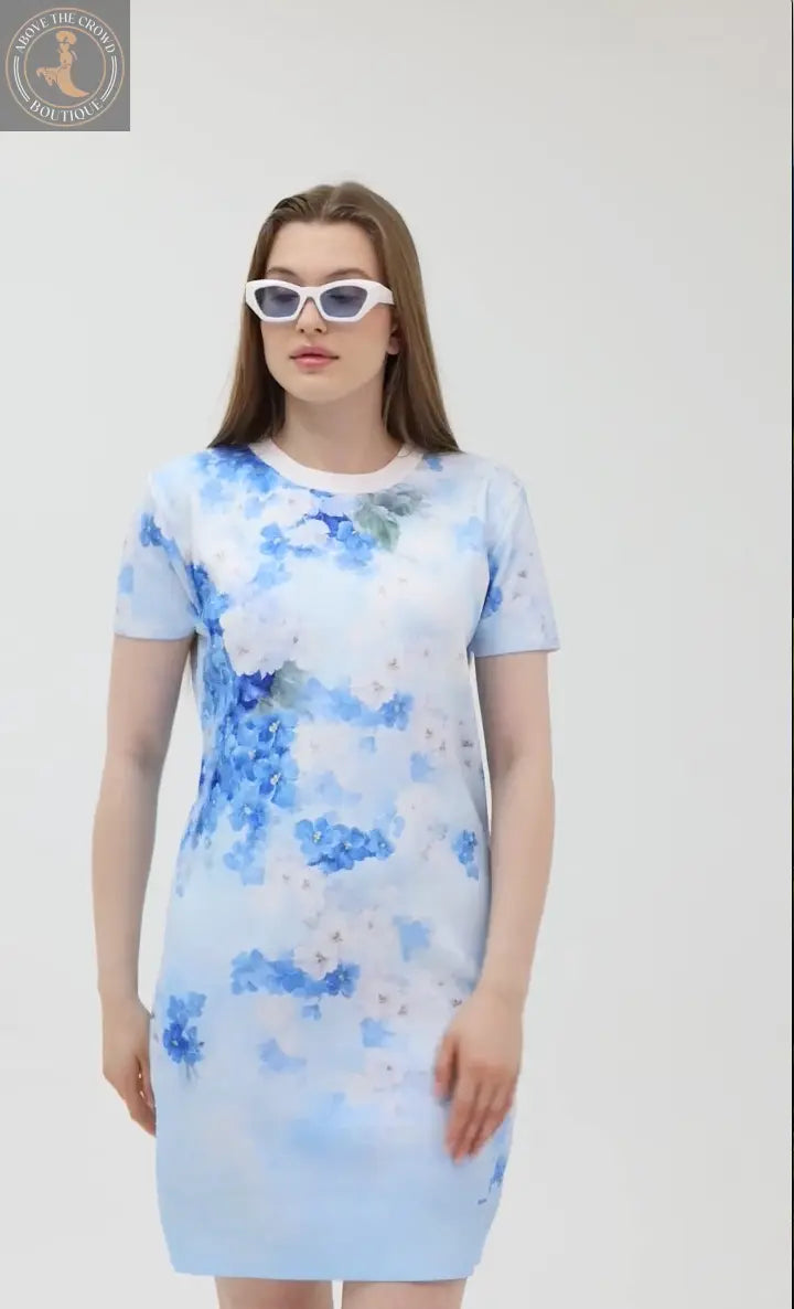 Nobello Knit Sheath Dress: European Style, Floral Print, Perfect for Brunch & Parties Nobello