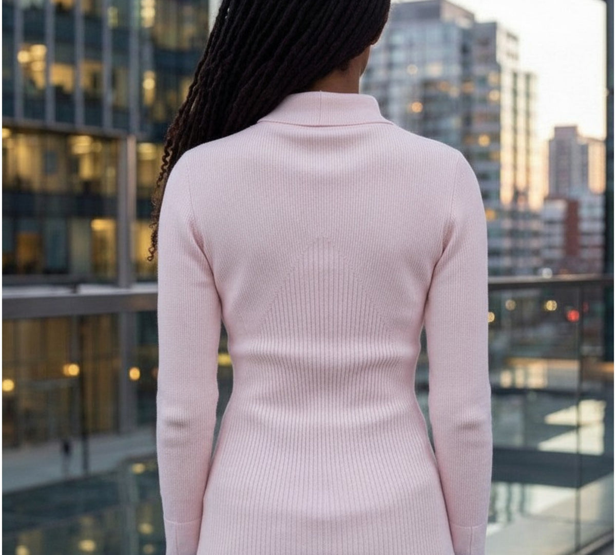 Collared Keyhole Ribbed Knit Sweater with Jewel Accent - Above the Crowd Boutique