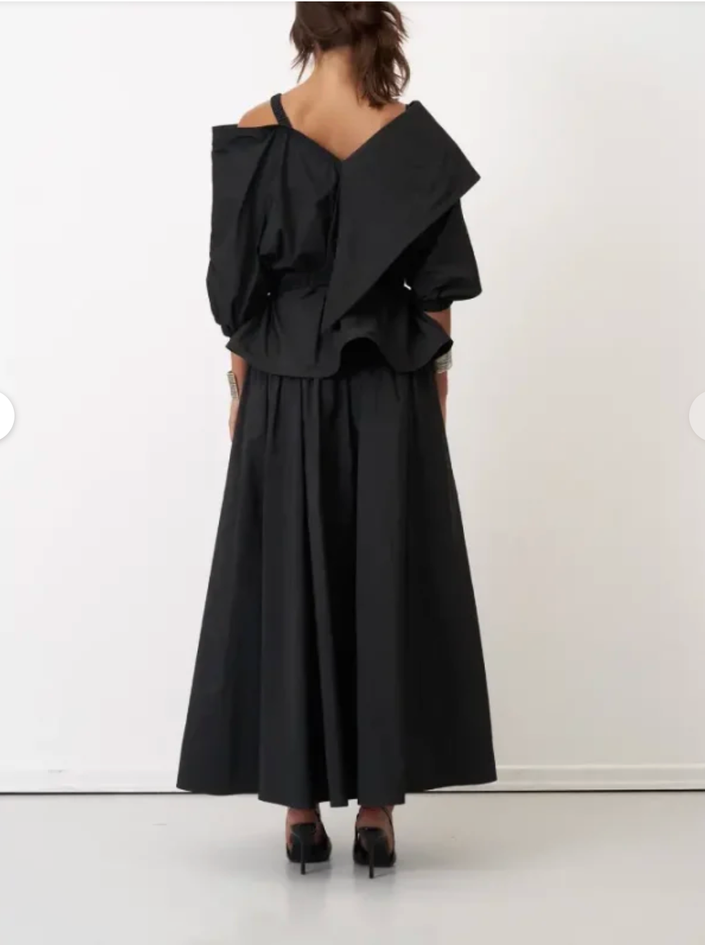 Bize Asymmetrical Statement Collar Blouse