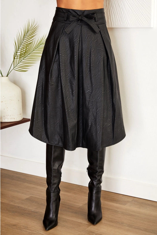 Venti6 Women Pu Skirt 6098 VENTI6