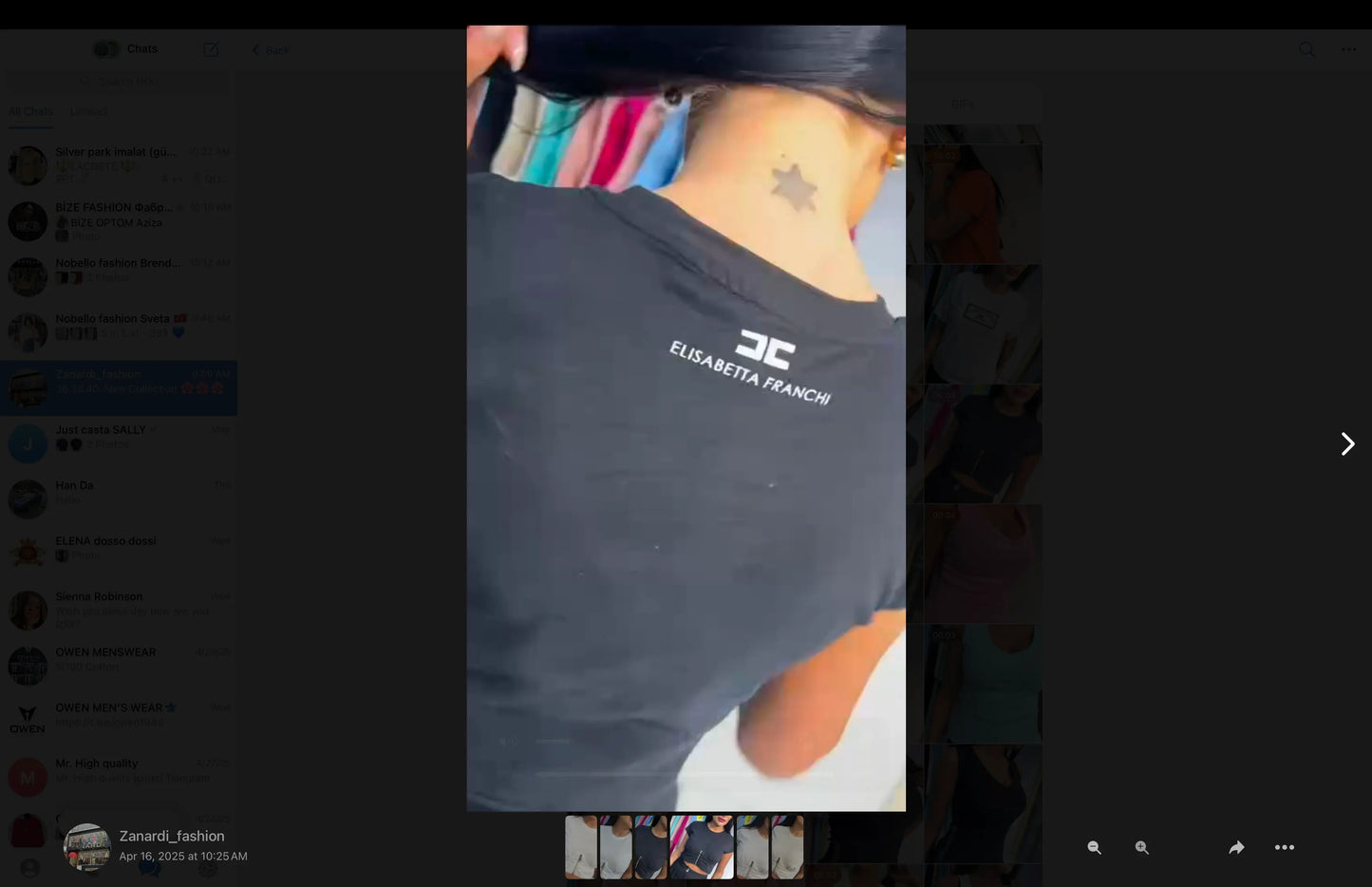 Women Crop Top with Zipper Decoration Zanardi Fashion