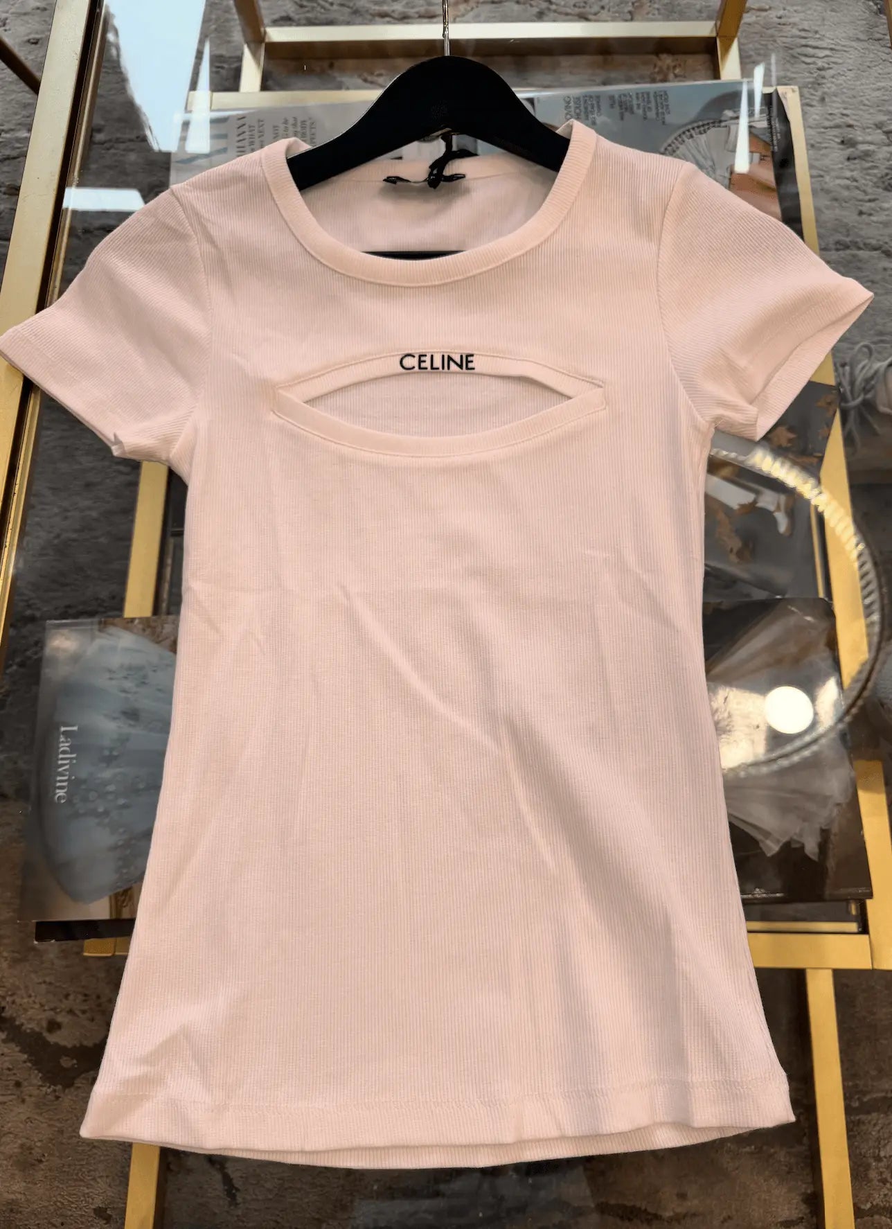 Women Tailored T-Shirt With Front Slit CK2065 Nobello