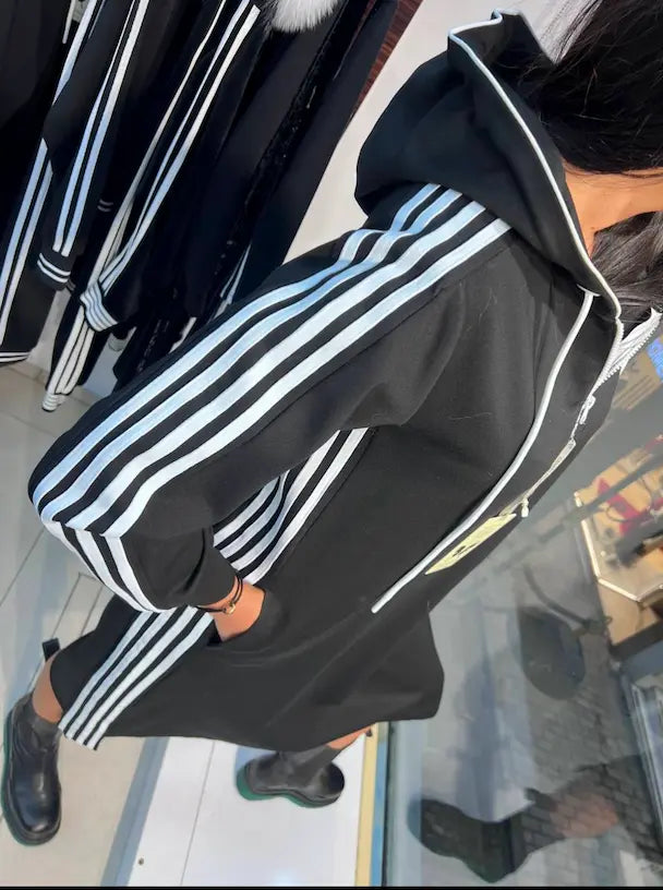 Zanardi Fashion Long Hoodie Dress SM8072 Zanardi Fashion