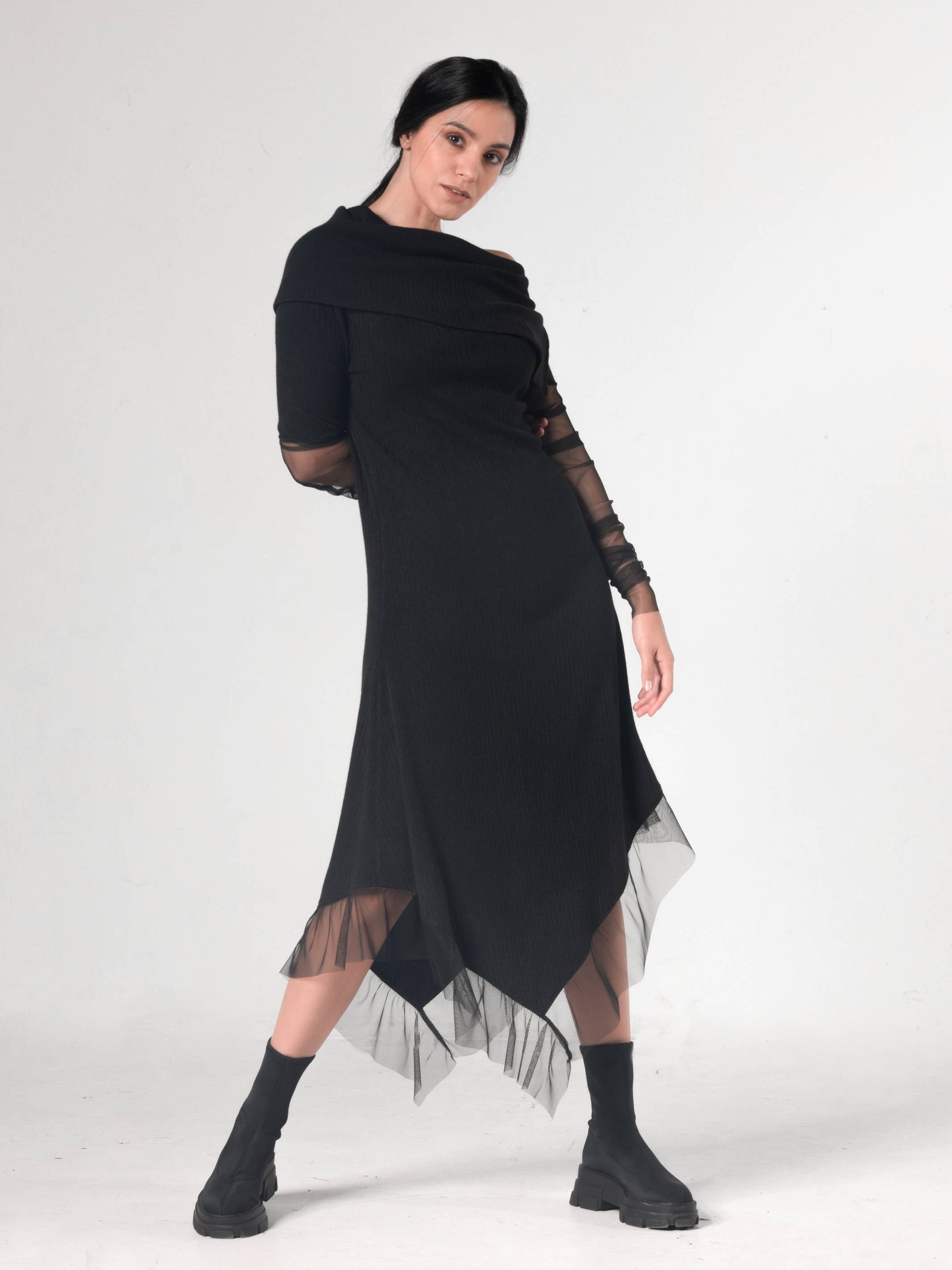 Knitted Long Dress - Above The Crowd Boutique