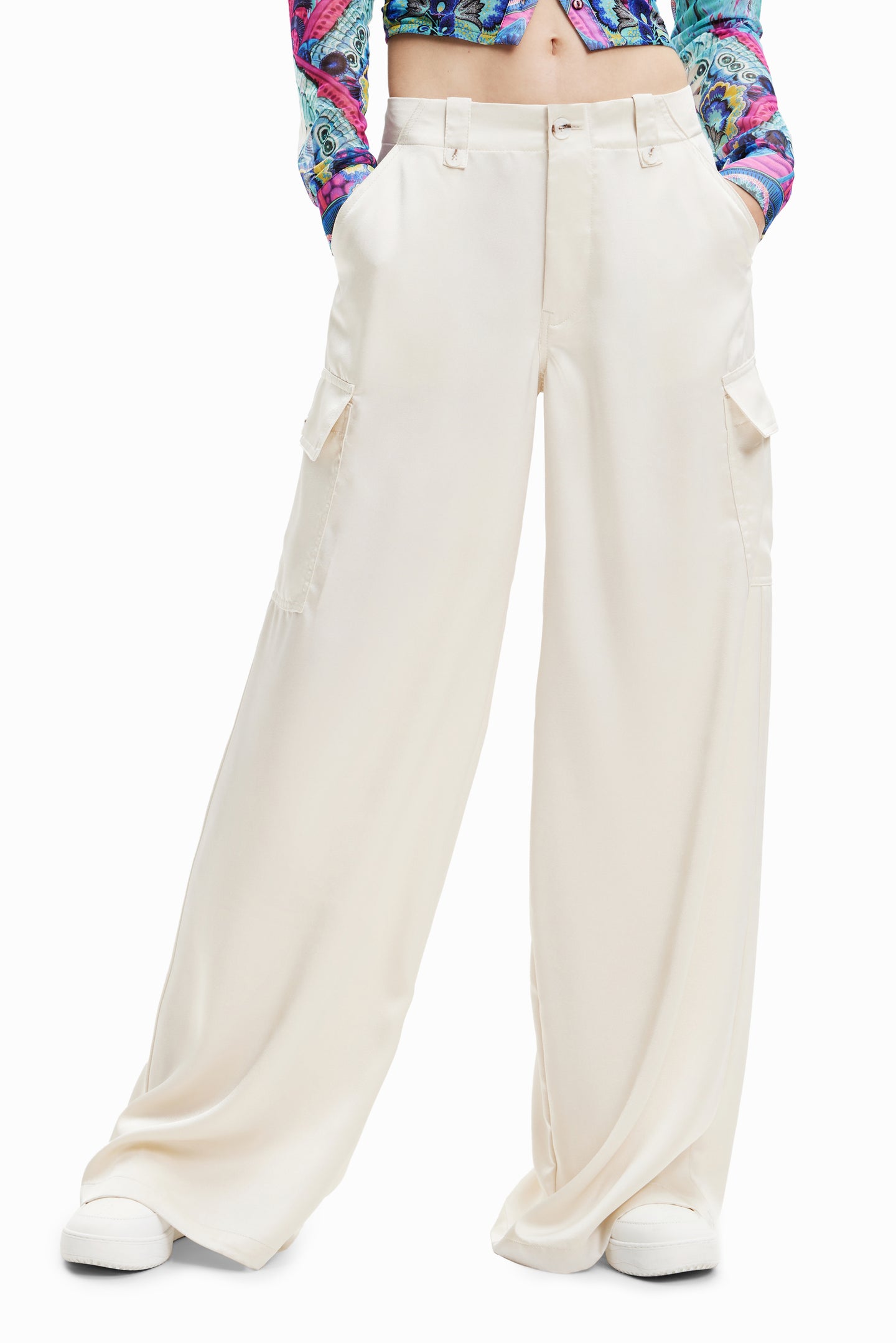 Desigual Long Woven Trousers - Above The Crowd Boutique