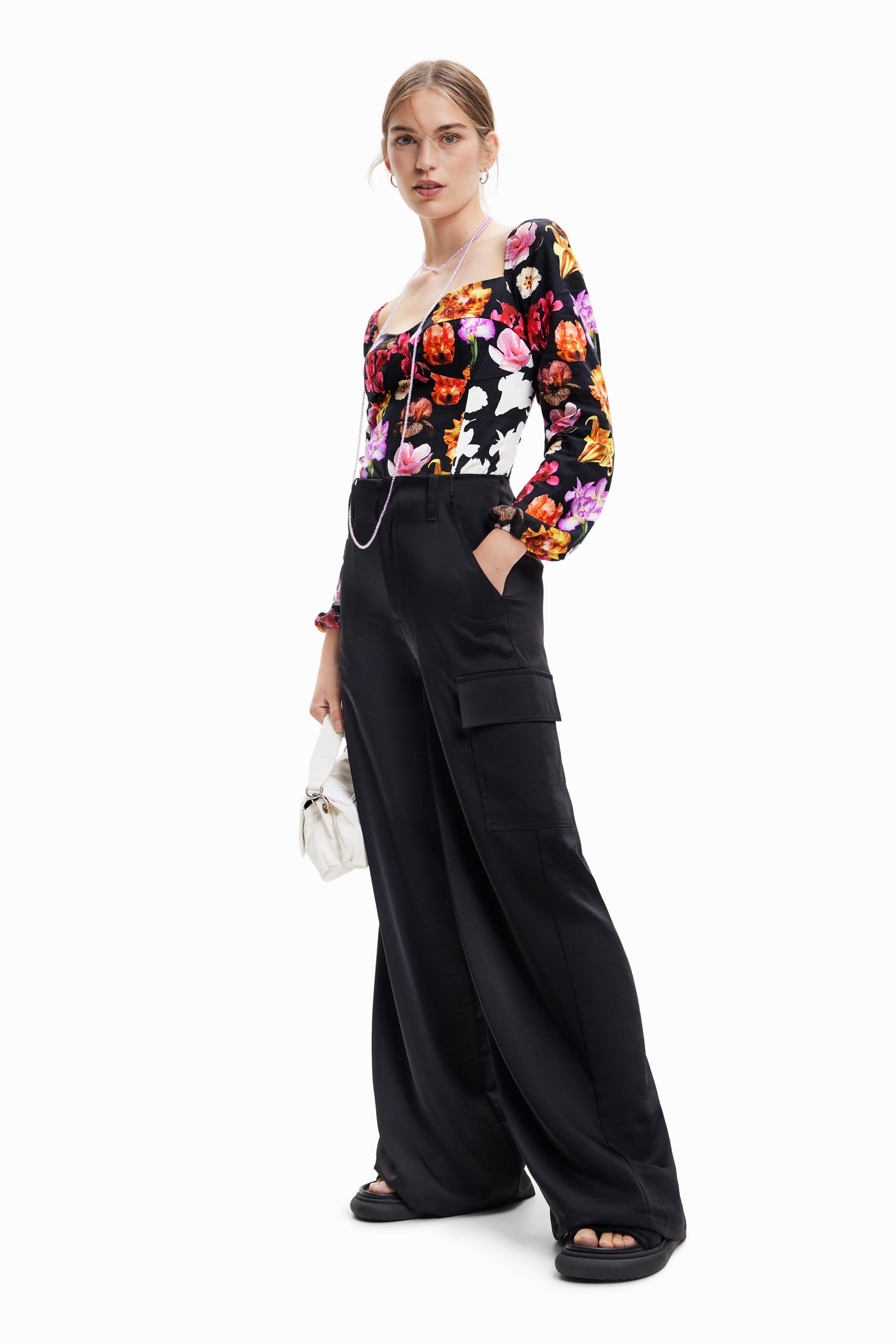 Desigual Long Woven Trousers - Above The Crowd Boutique