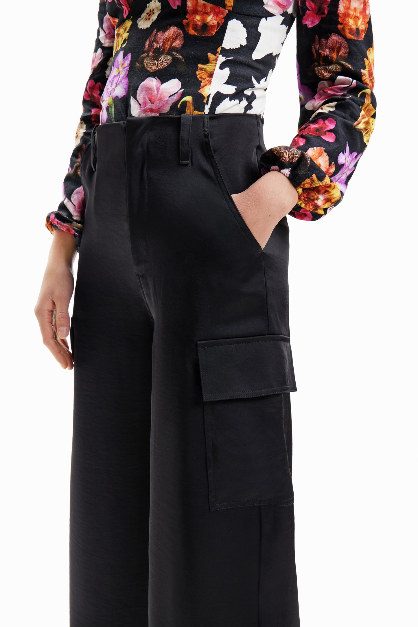 Desigual Long Woven Trousers - Above The Crowd Boutique