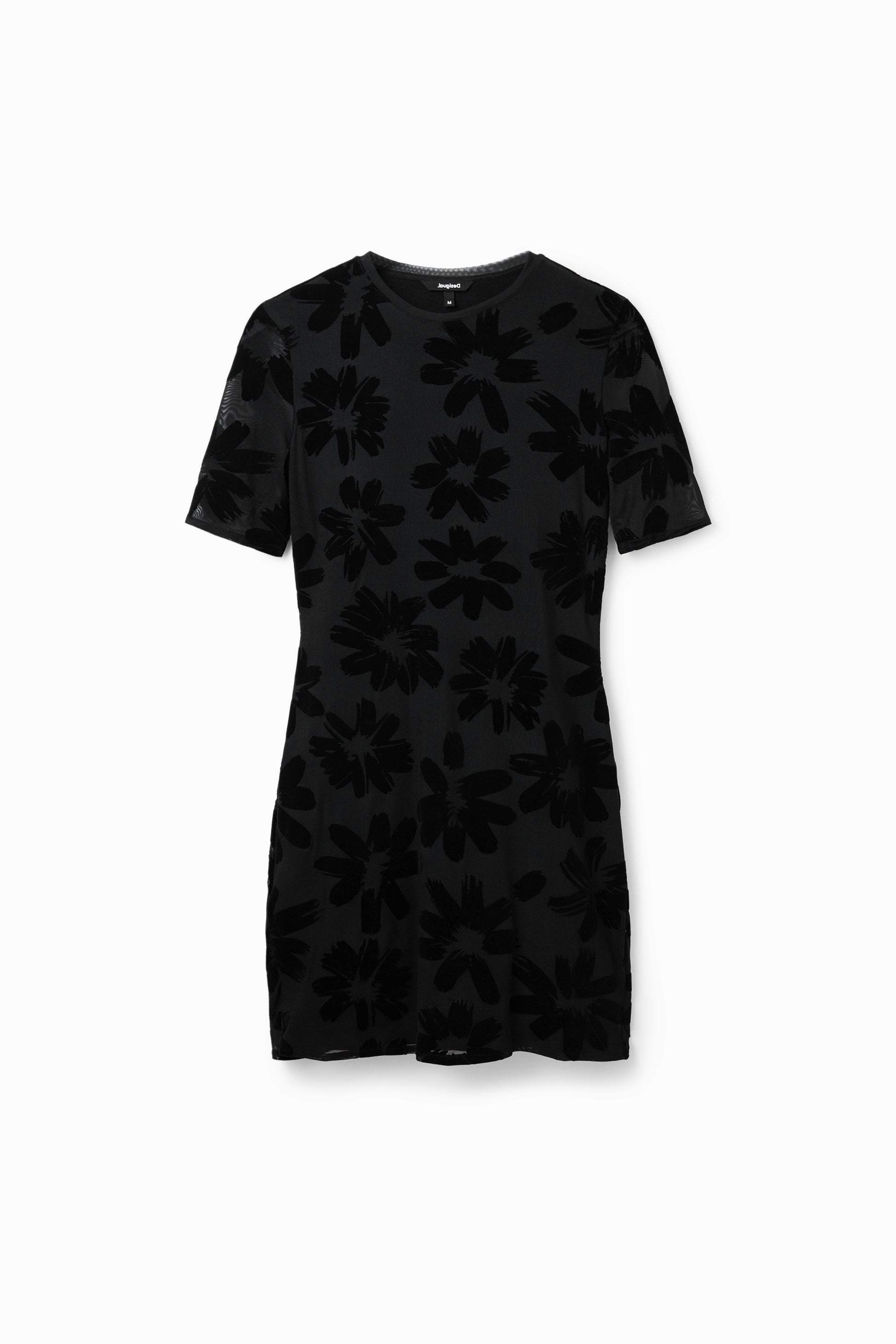 Desigual Short Black Fitted Women Dress - Above The Crowd Boutique