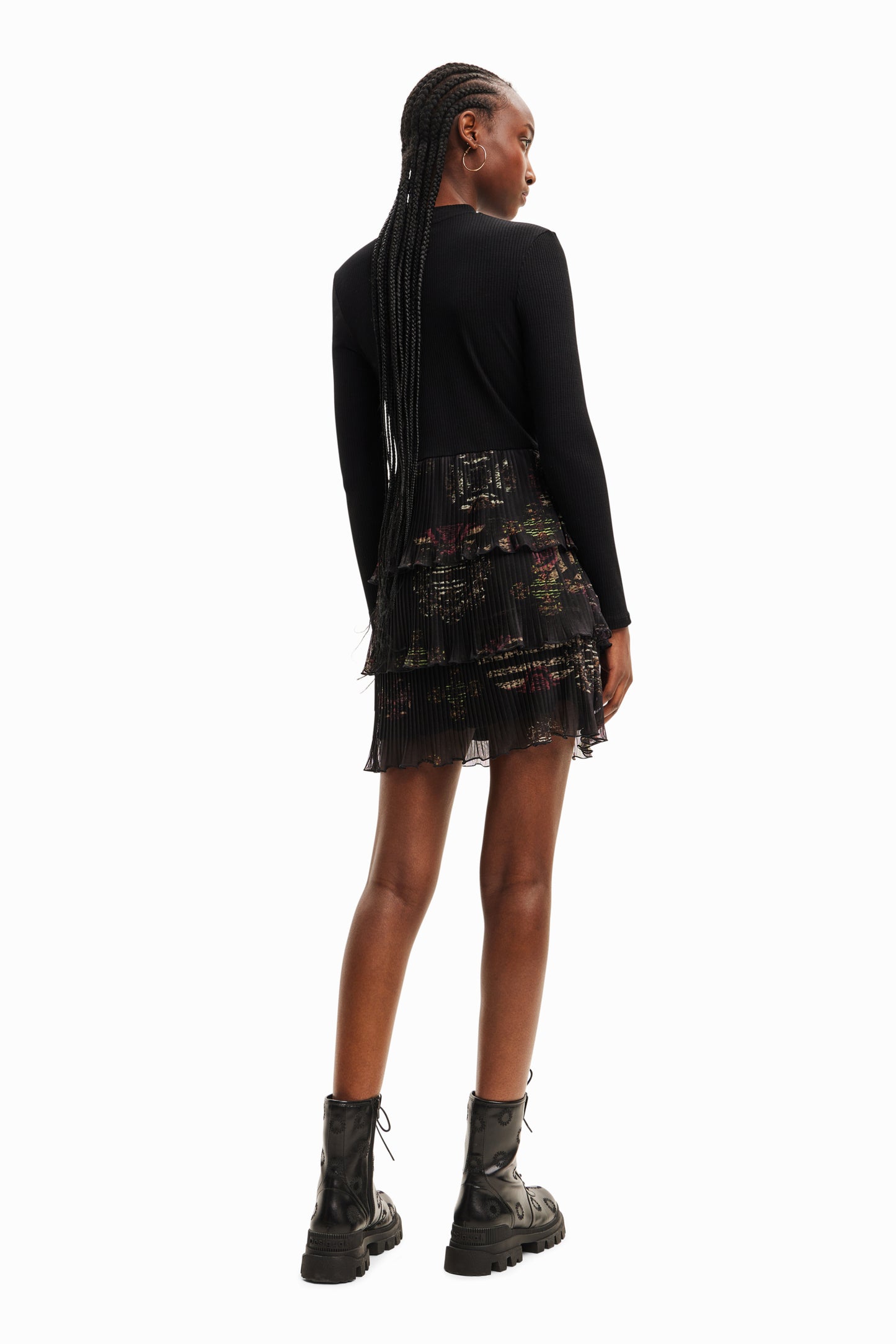 Desigual Short Pleated Dress - Above The Crowd Boutique