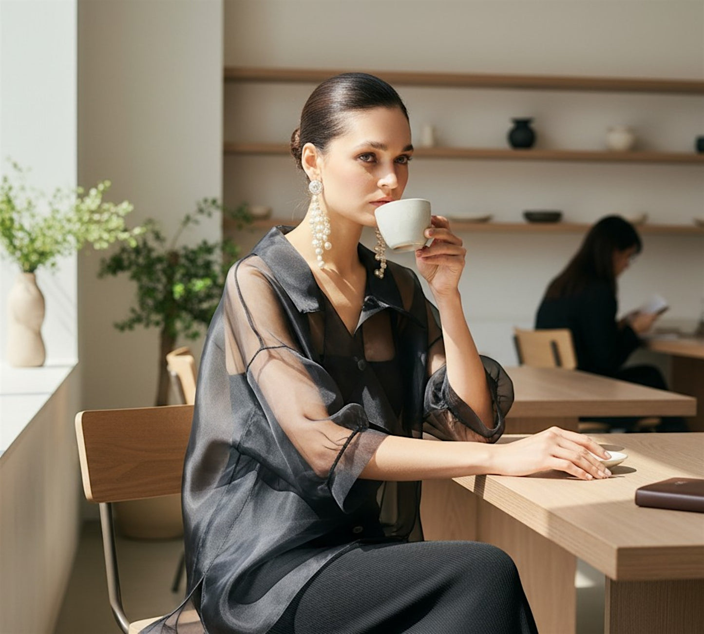 Organza Sheer Statement Top – Elevated Elegance - Above the Crowd Boutique