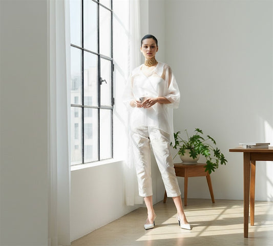 Organza Sheer Statement Top – Elevated Elegance - Above the Crowd Boutique