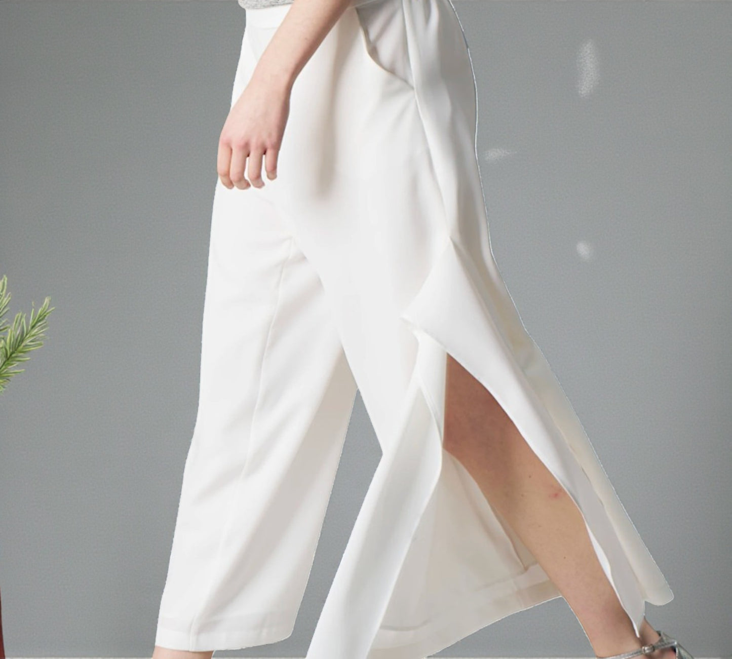 Bize Fluid Wide-Leg Statement Pants - Above the Crowd Boutique