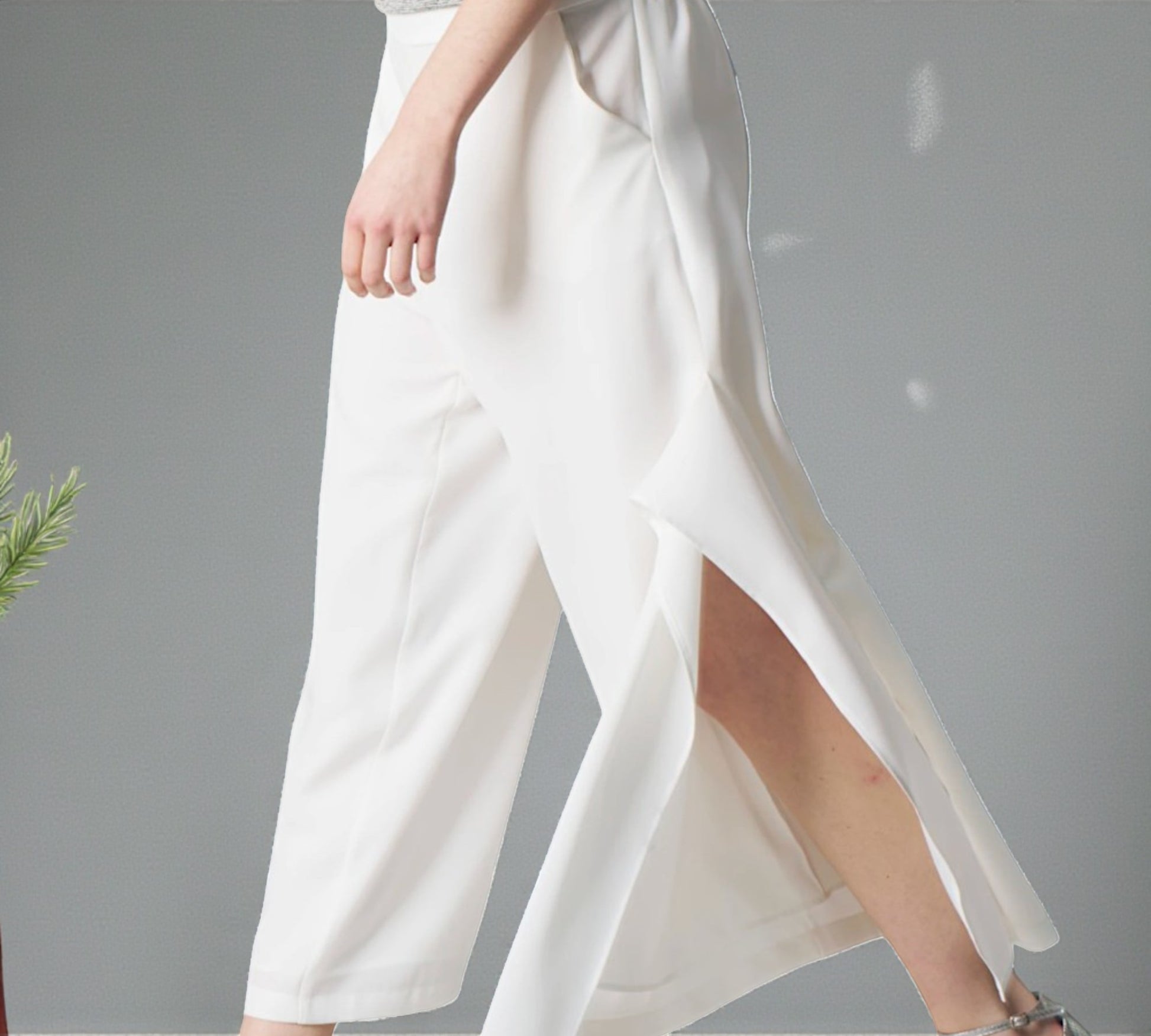 Bize Fluid Wide-Leg Statement Pants - Above the Crowd Boutique