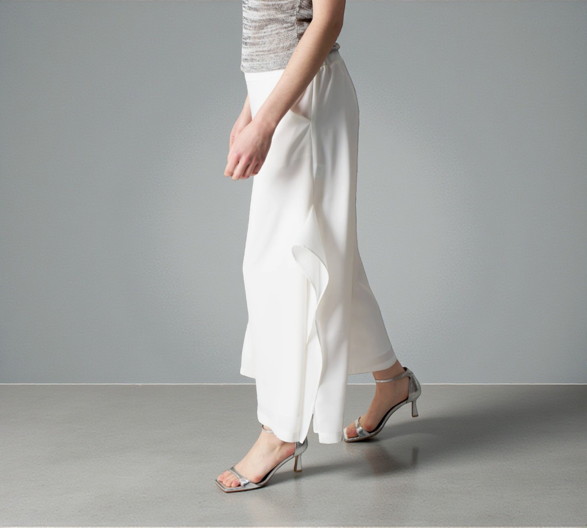 Bize Fluid Wide-Leg Statement Pants - Above the Crowd Boutique