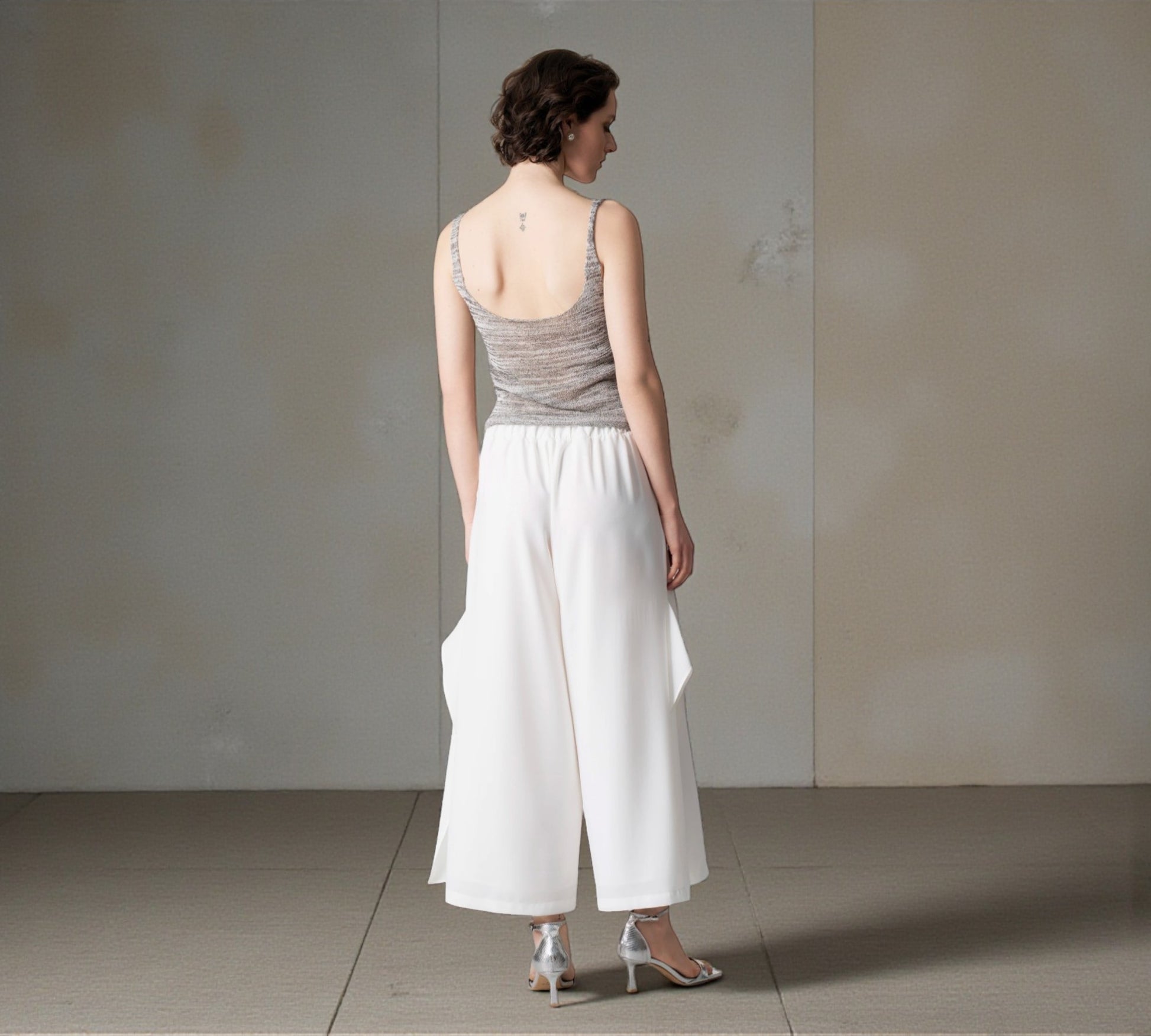 Bize Fluid Wide-Leg Statement Pants - Above the Crowd Boutique