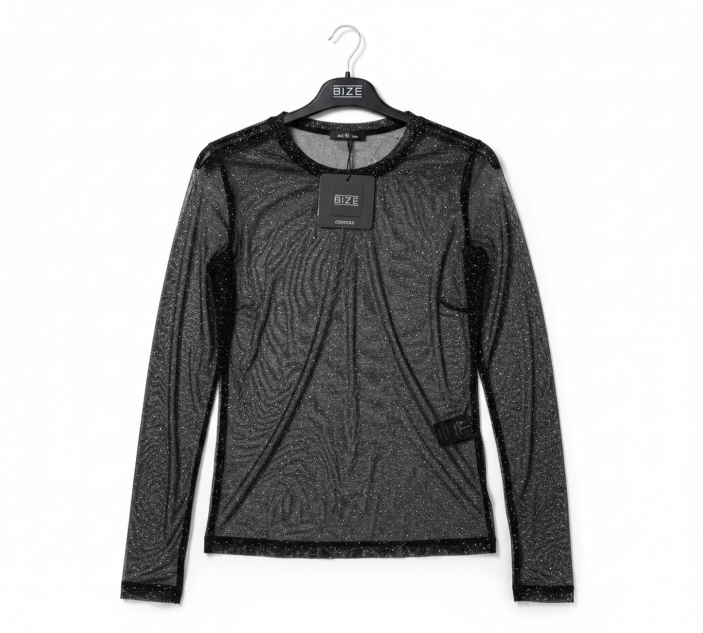 Bize Sparkle Mesh Top - Above the Crowd Boutique