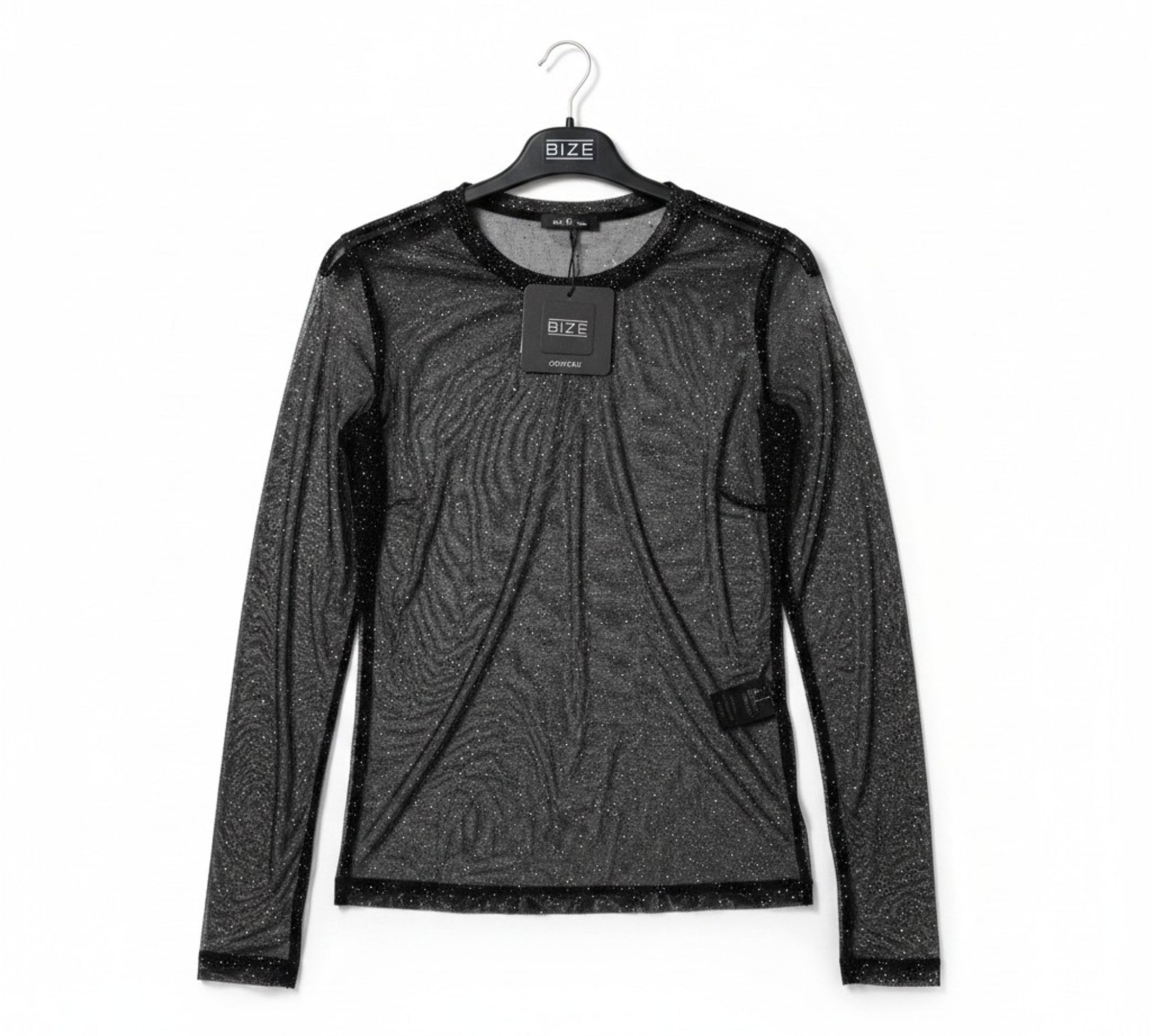 Bize Sparkle Mesh Top - Above the Crowd Boutique
