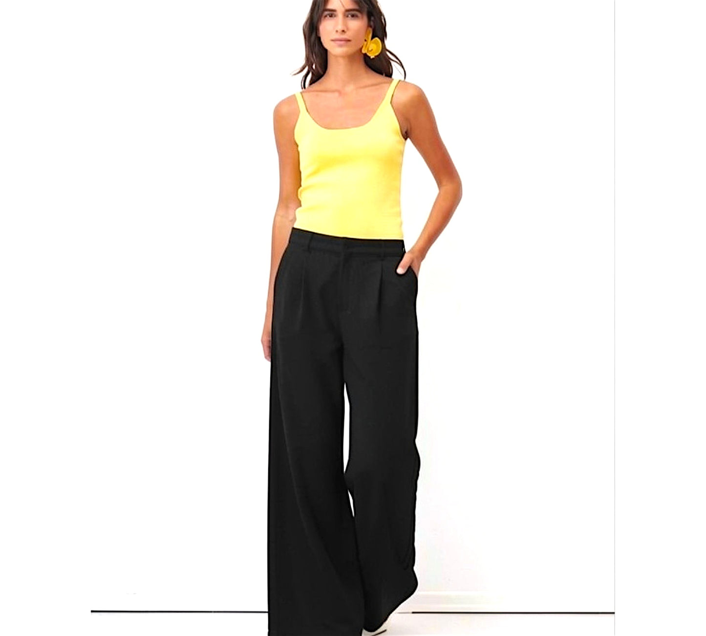 Bize Wide-Leg Linen Pants