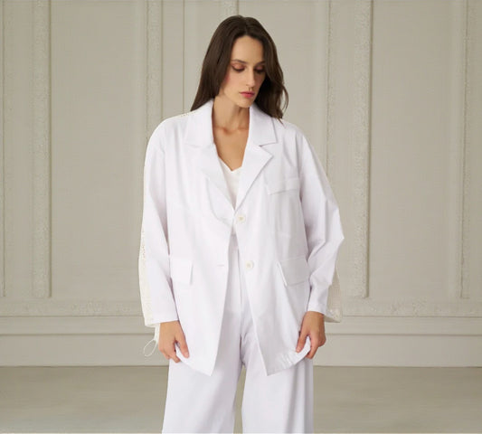 Bize Lightweight Mesh Panel Jacket - Above the Crowd Boutique