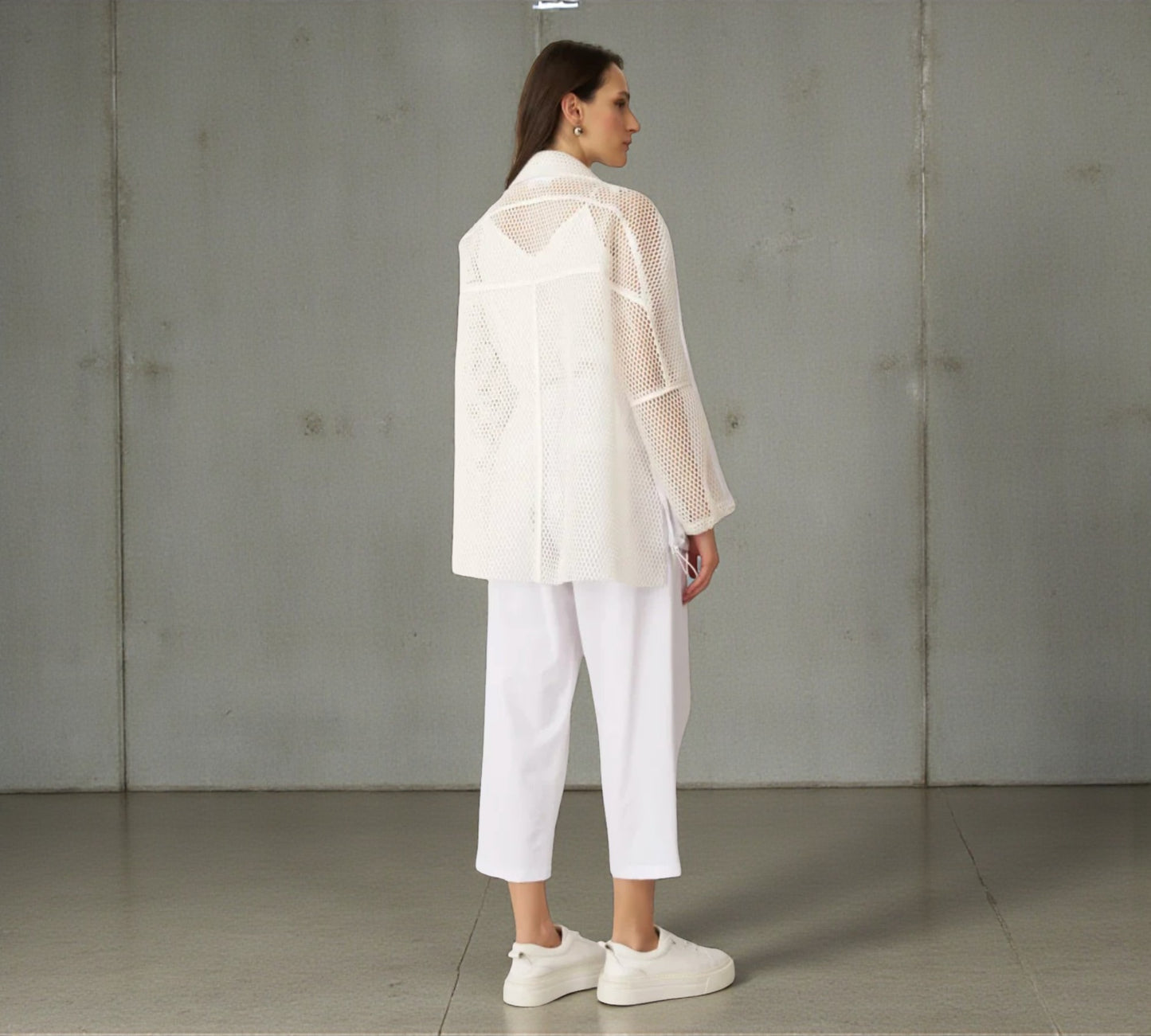Bize Lightweight Mesh Panel Jacket - Above the Crowd Boutique