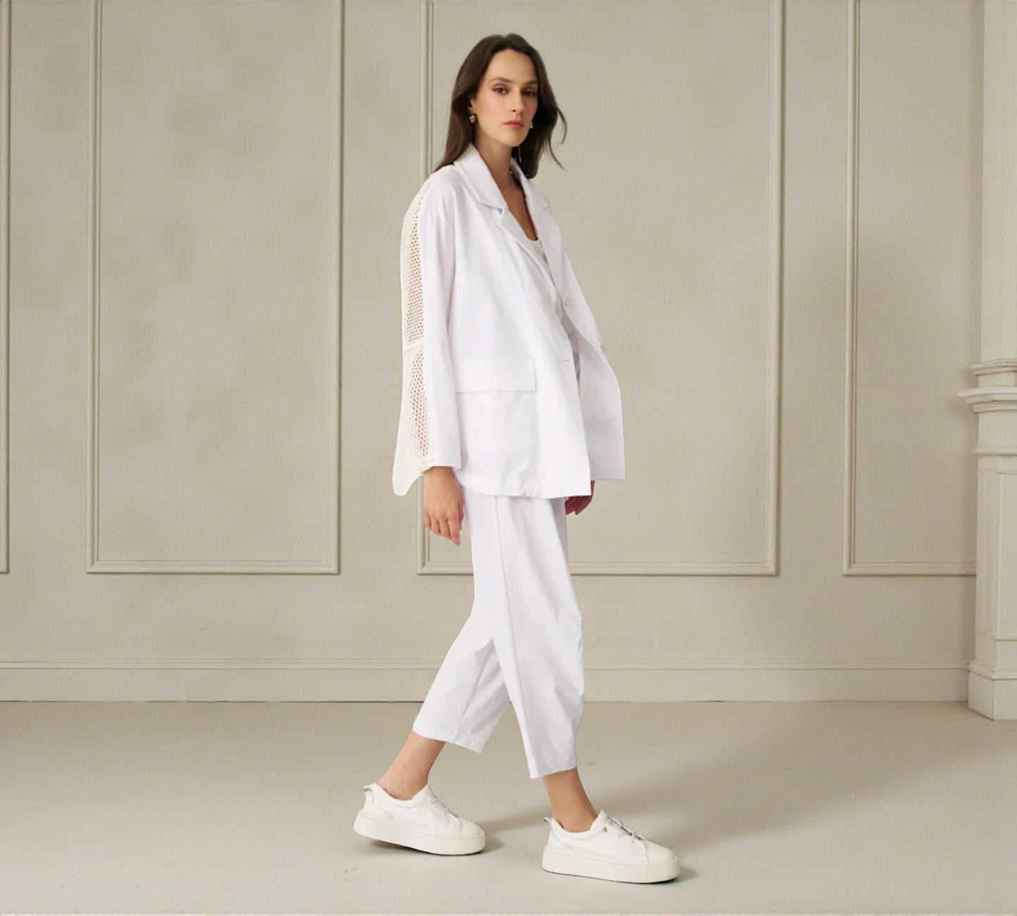 Bize Lightweight Mesh Panel Jacket - Above the Crowd Boutique