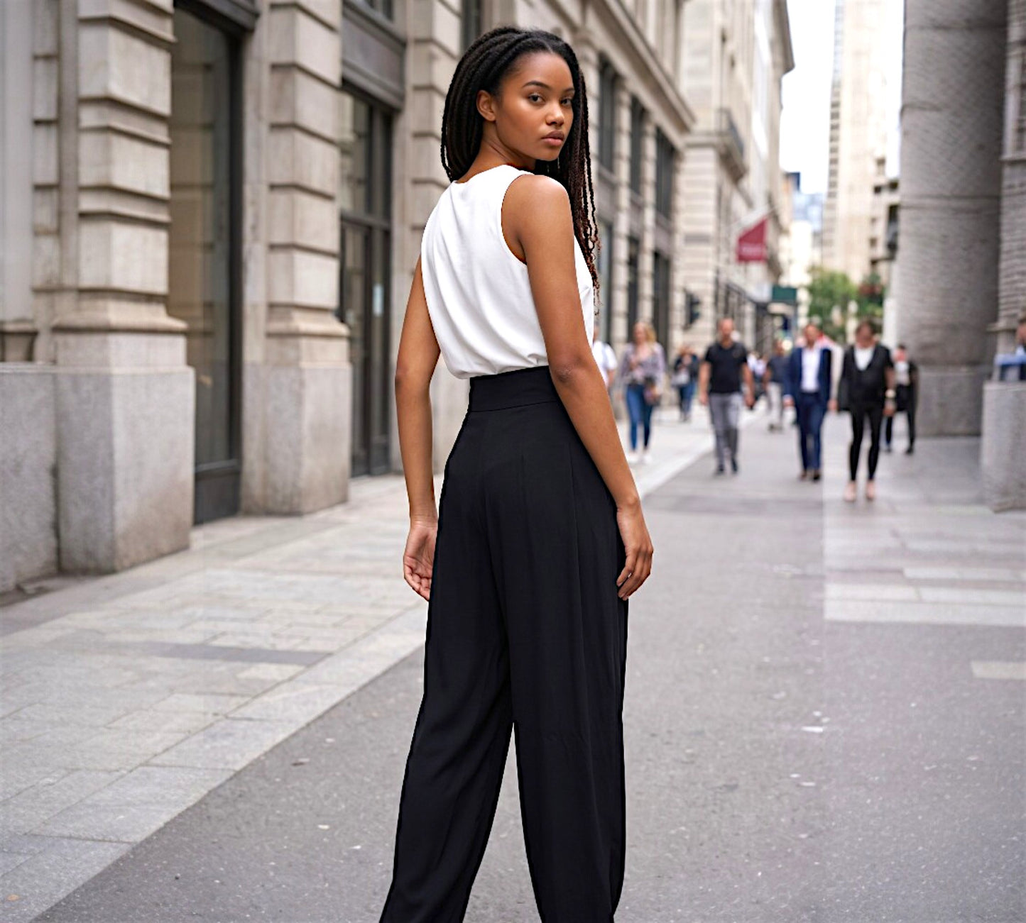 Bize Tailored Relaxed Pants - Above the Crowd Boutique