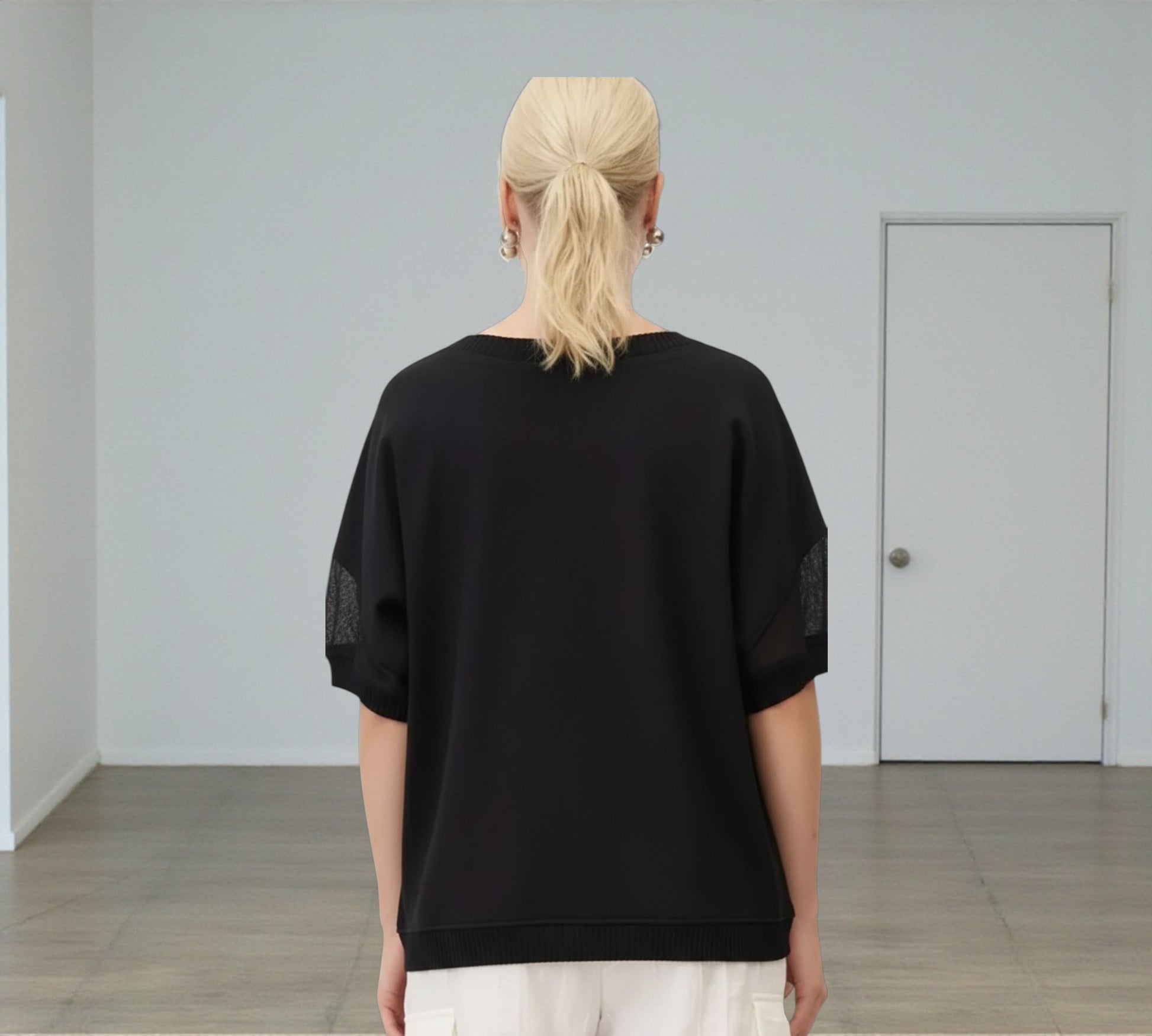 Bize Oversized Draped T-Shirt - Above the Crowd Boutique