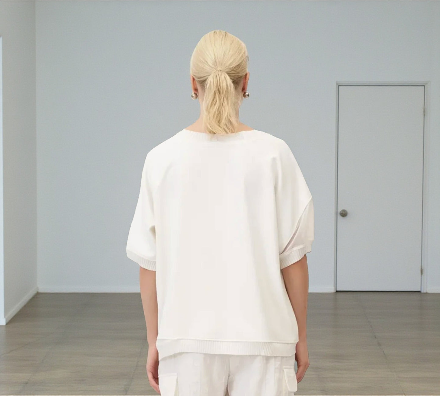 Bize Oversized Draped T-Shirt - Above the Crowd Boutique