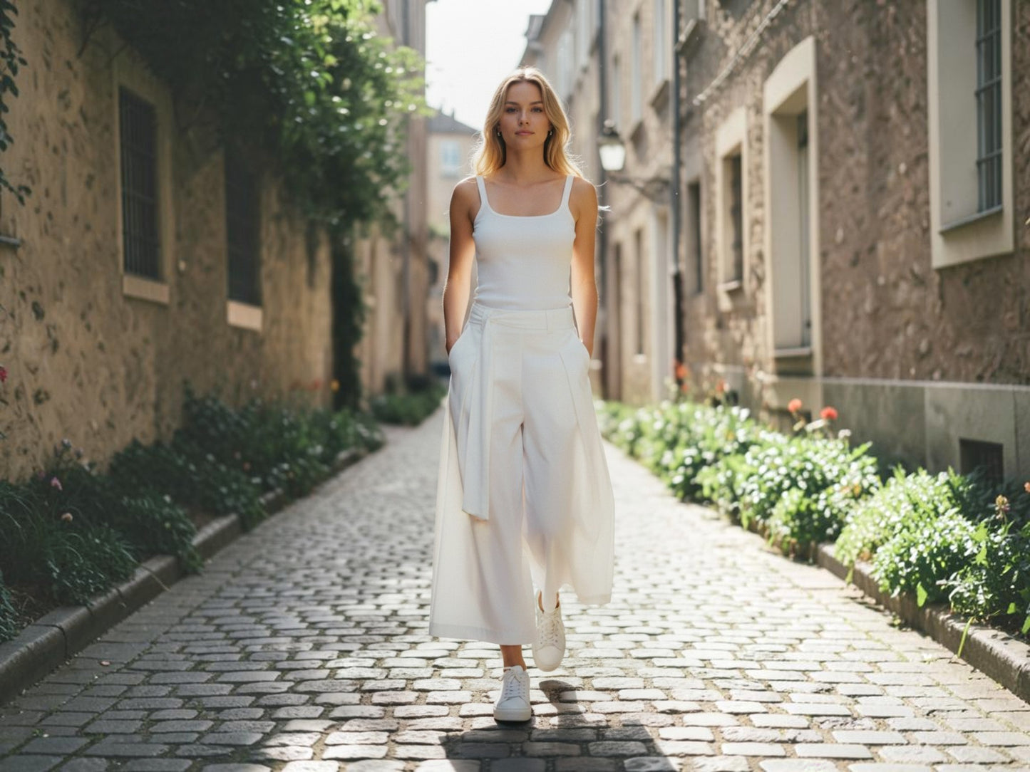 Bize Wide-Leg Wrap Pants - Above the Crowd Boutique