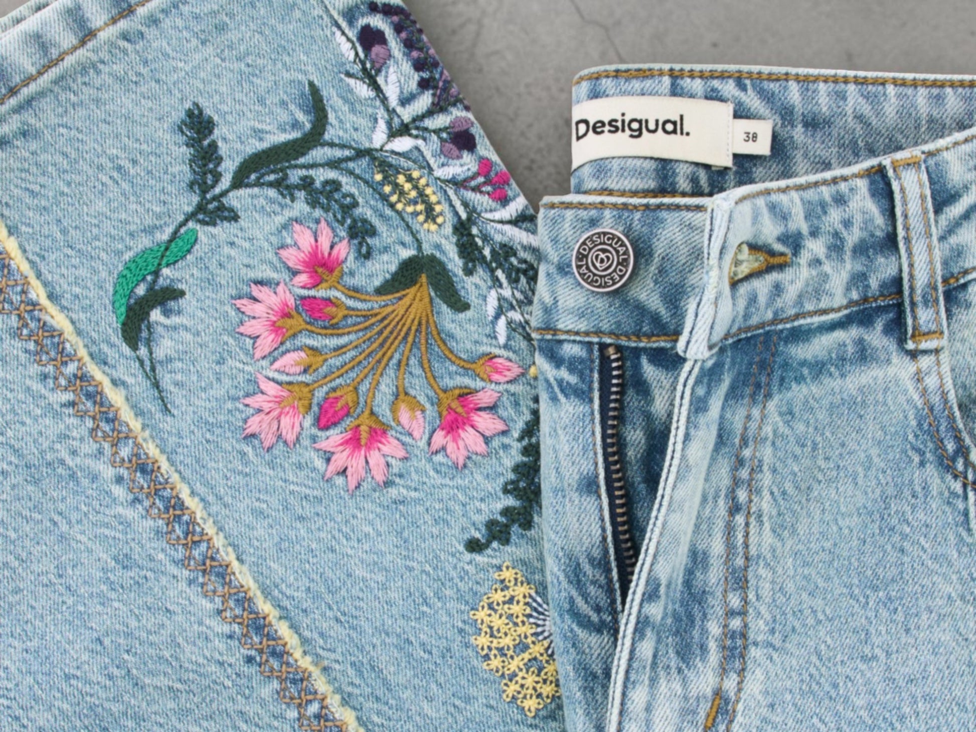 Floral Embroidered Flare Jeans - Above the Crowd Boutique