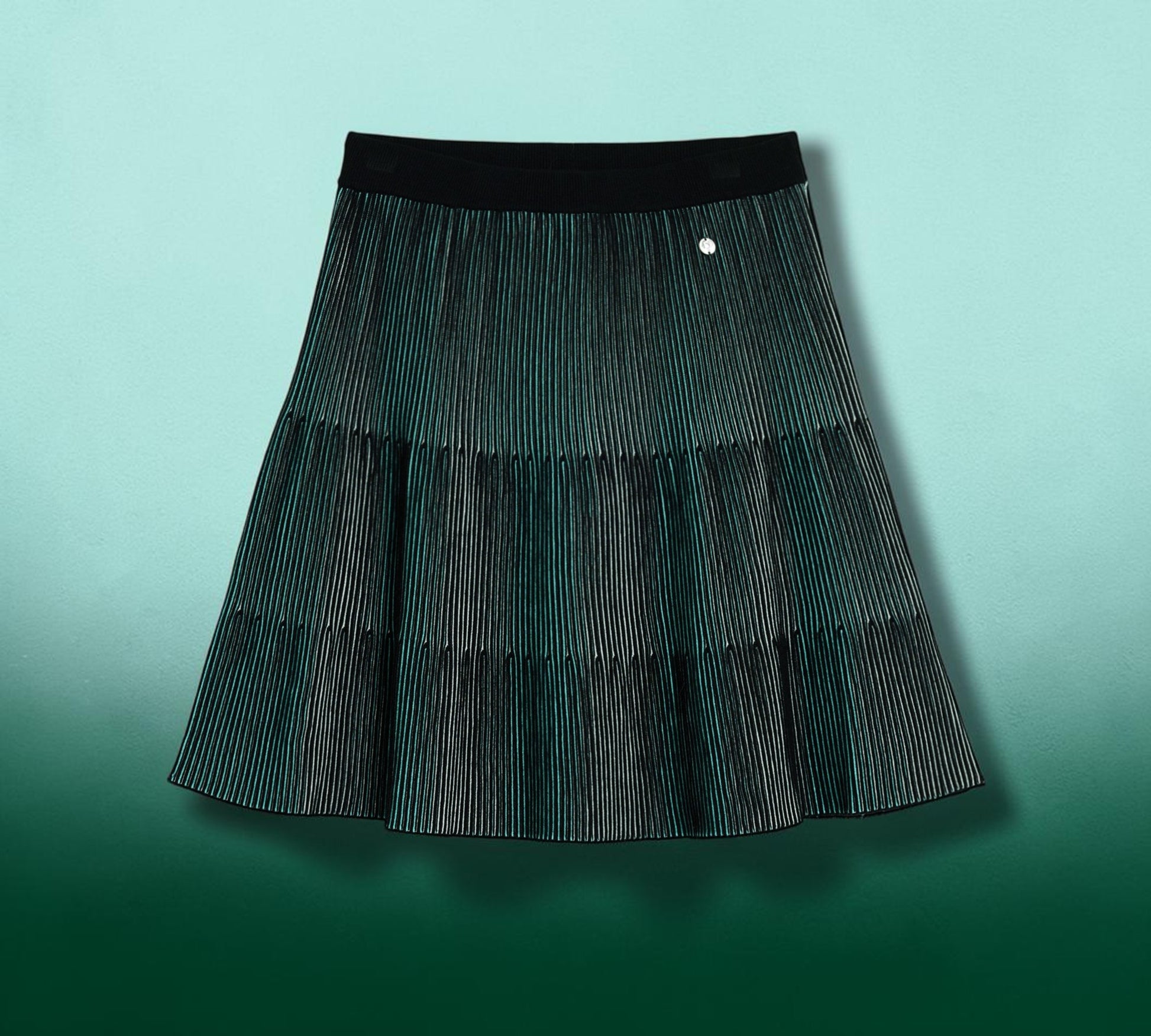 Metallic Pleated Tiered Mini Skirt - Above the Crowd Boutique