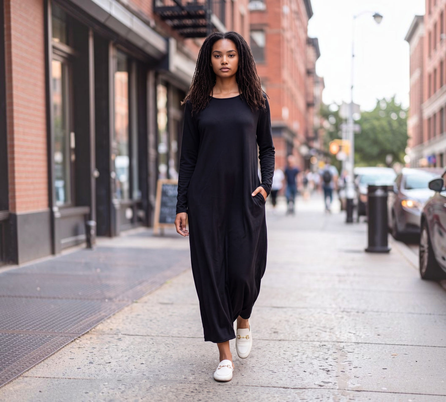 Black Two-Layer Crinkle & Sheer Tulle Maxi Dress - Above the Crowd Boutique