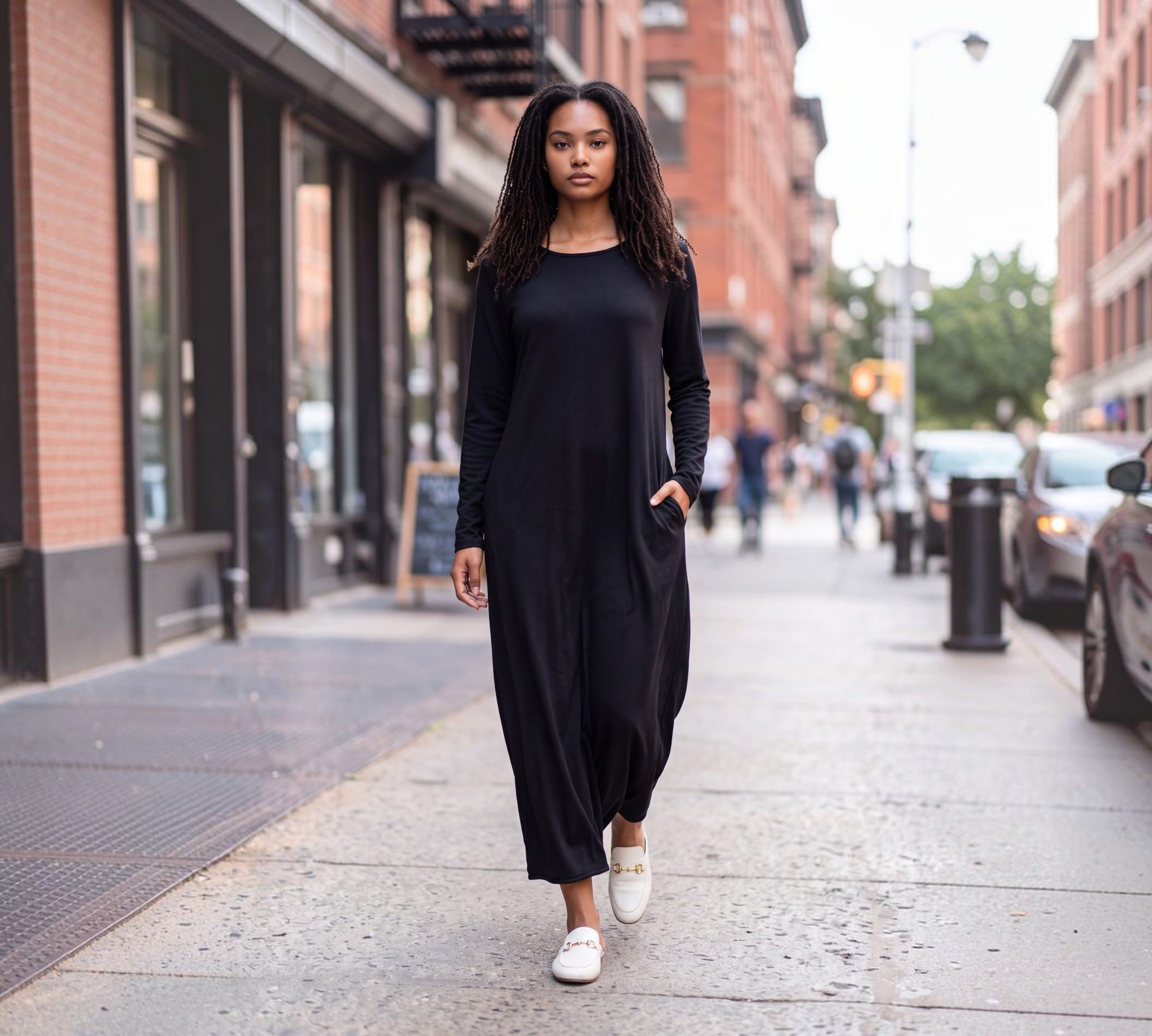 Black Two-Layer Crinkle & Sheer Tulle Maxi Dress - Above the Crowd Boutique