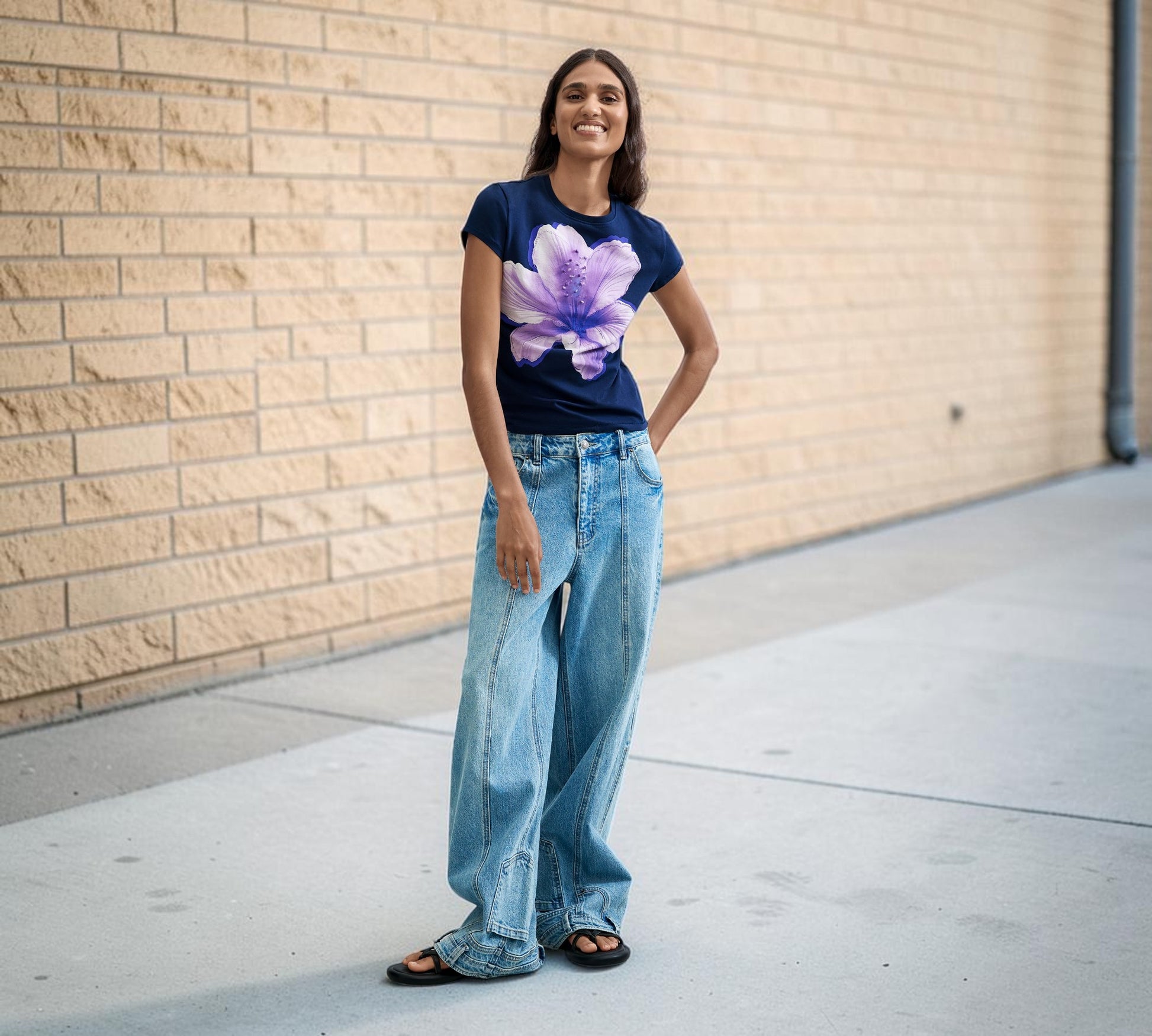 Floral Graphic T-Shirt - Above the Crowd Boutique