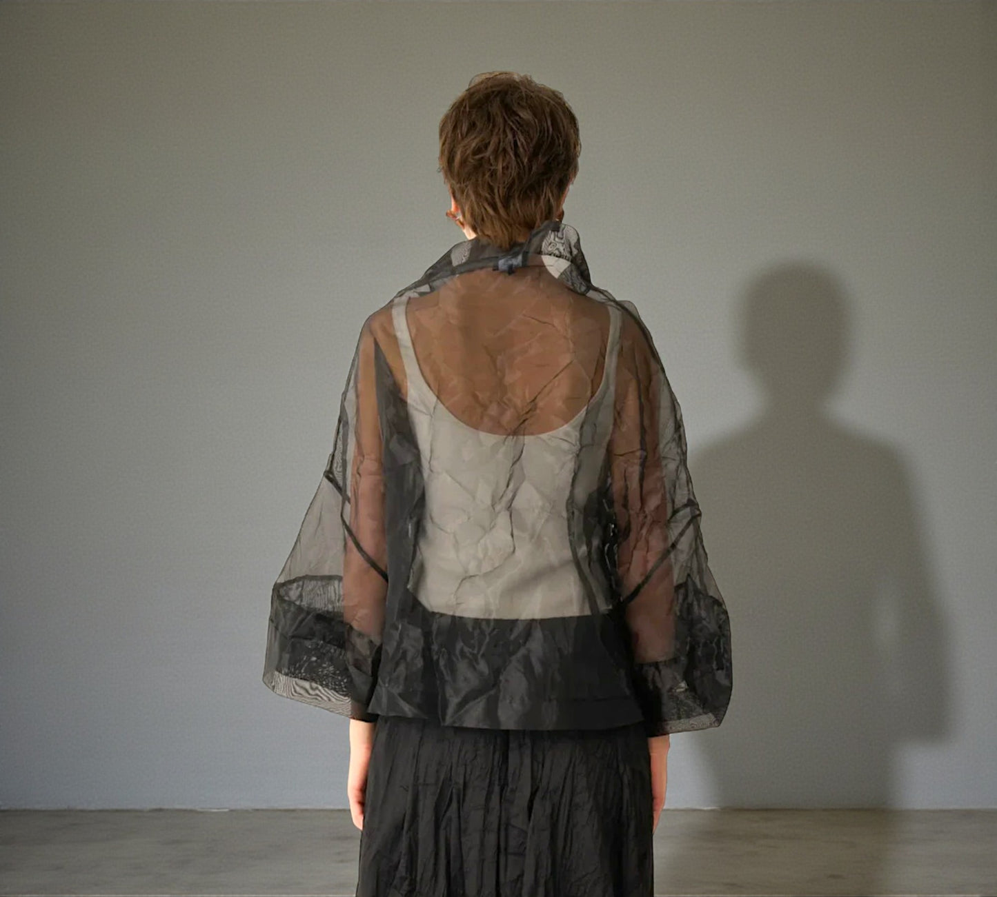 Bize Sheer Organza Artistic Top - Above the Crowd Boutique