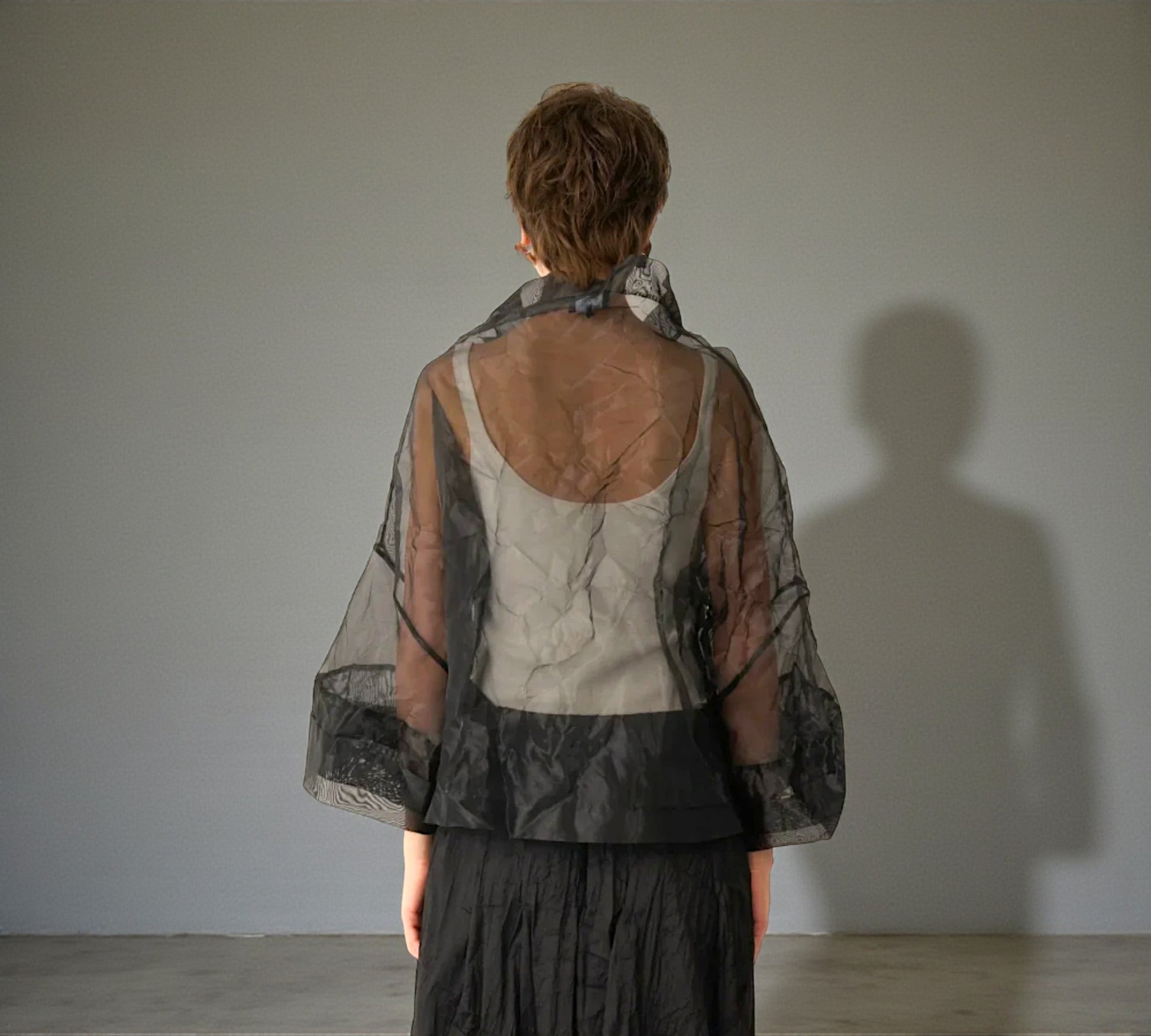 Bize Sheer Organza Artistic Top - Above the Crowd Boutique